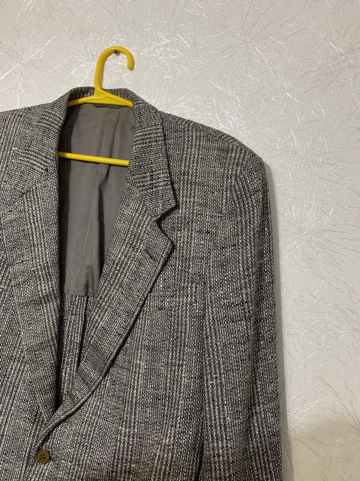 Ermenegildo Zegna × Vintage Ermenegildo Zegna Pure Silk Men’s Grey 2 Piece Blazer Jacket Size 44R - 4 Thumbnail