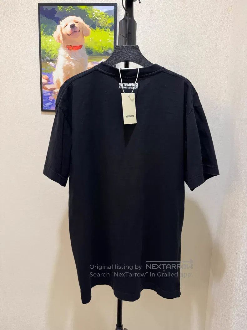 Vetements Vetements Short-Sleeve T-Shirt, Size XS, Black Size US XS / EU 42 / 0 - 2 Thumbnail