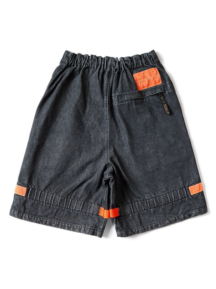 Kapital Kapital 14oz Black Denim Nouvelle Shuttle Shorts Size US 36 / EU 52 - 2 Thumbnail