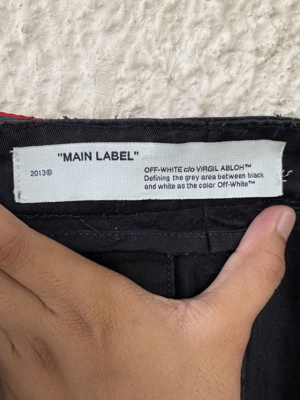 Off-White Off-White OW Belted Chino Black Pants Size US 33 - 3 Thumbnail