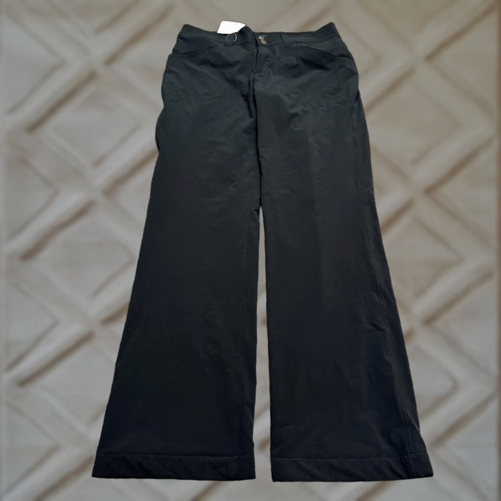 Eddie Bauer Eddie Bauer Fleece Lined Water Repellent Active Pants Womens 4 Black Outdoor NWT Size 27" / US 4 / IT 40 - 1 Thumbnail