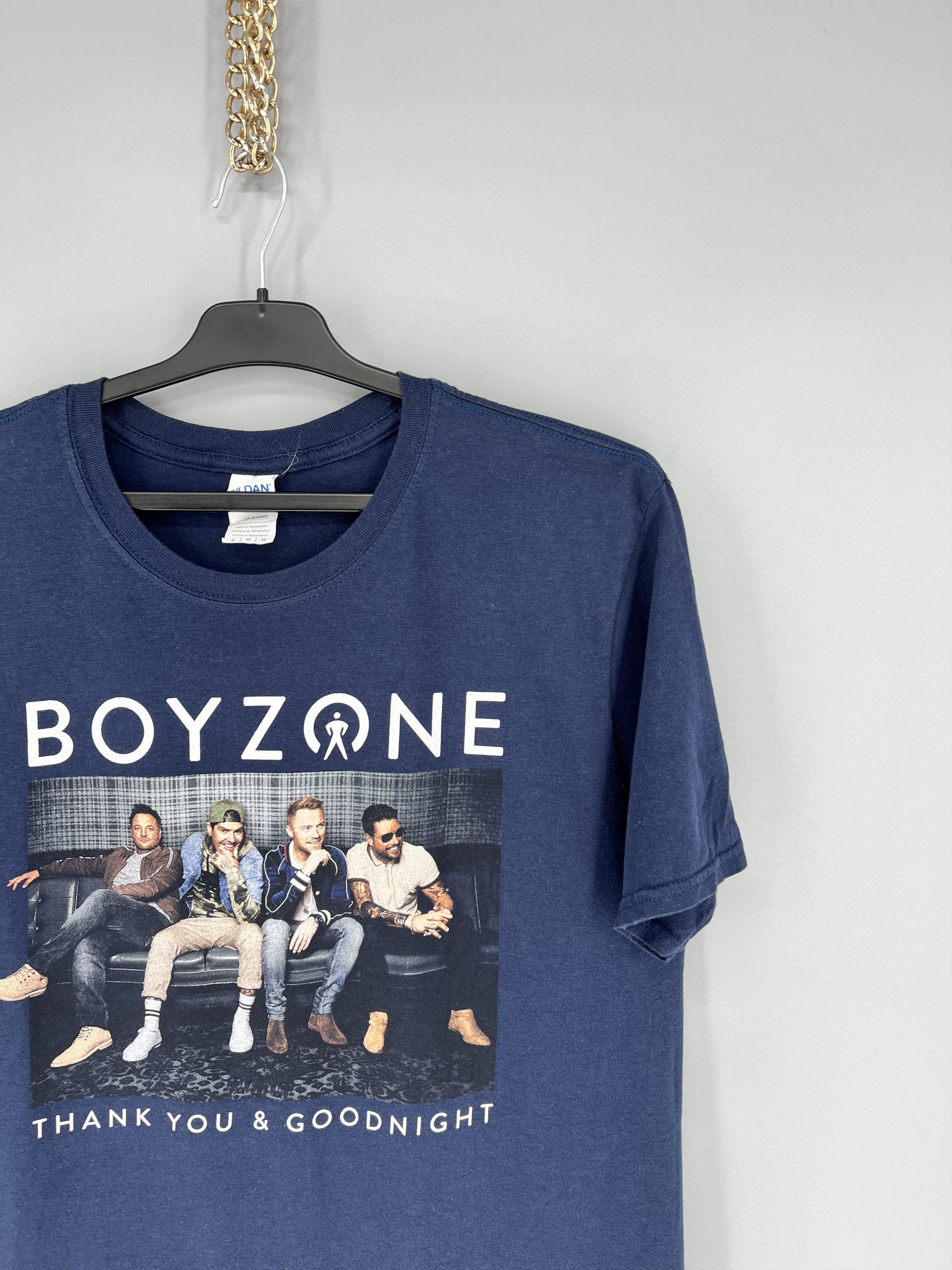 Band Tees Vintage Y2K Boyzone T-Shirt Live By Request Tour Tee Size US L / EU 52-54 / 3 - 5 Thumbnail