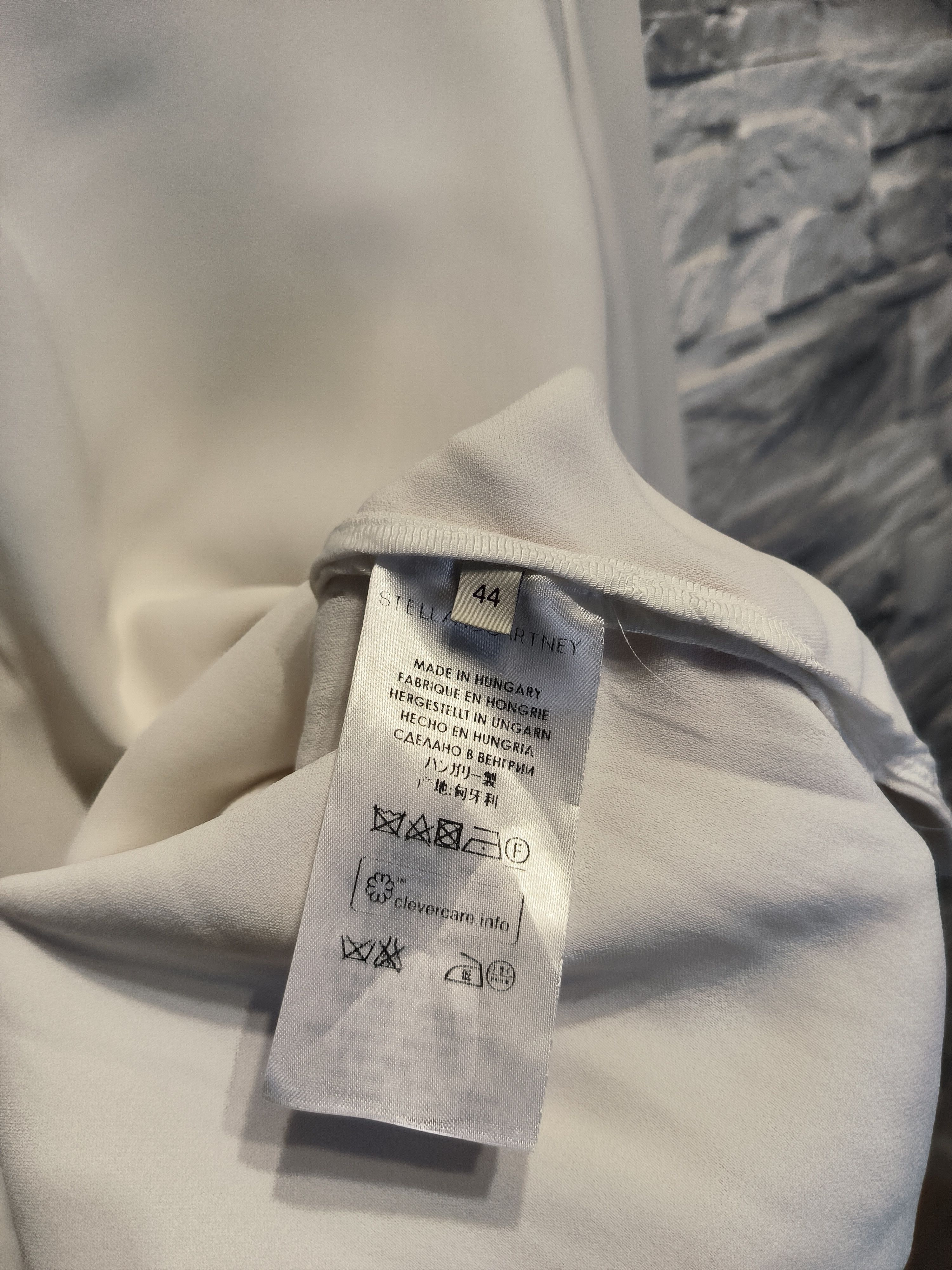 Stella McCartney Stella McCartney Long Sleeve Shirt Blouse White Basic Size L / US 10 / IT 46 - 6 Thumbnail