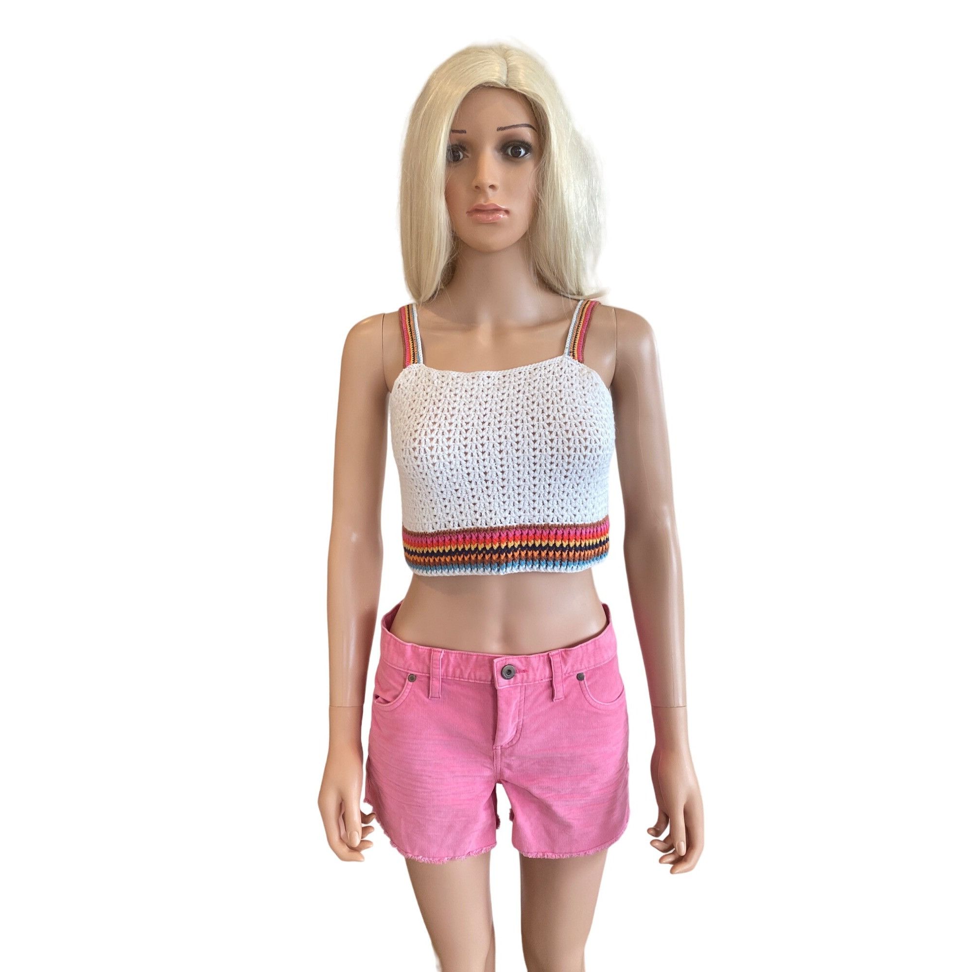 Marine Layer NWT Marine Layer $118 Crochet Crop Top W's XS Caro Tank Whit Size XS / US 0-2 / IT 36-38 - 2 Thumbnail