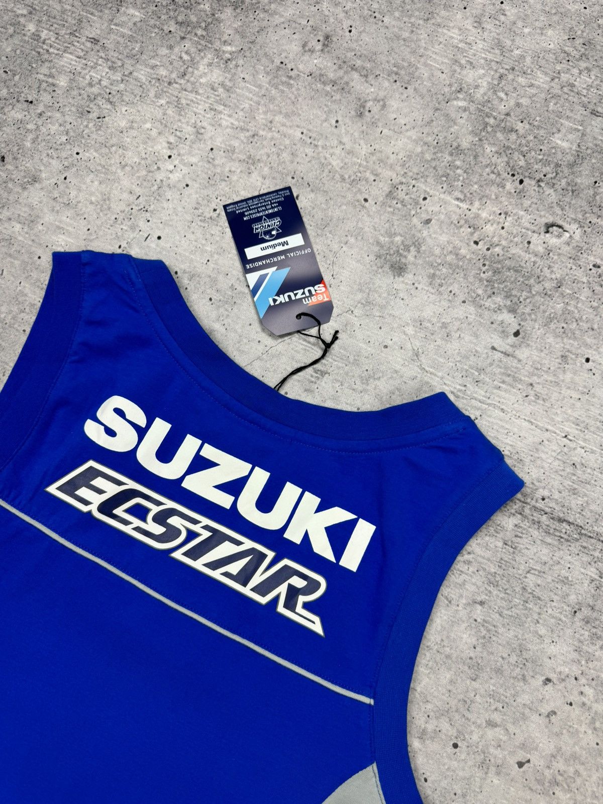 Designer Vintage 90’s Y2K Style Suzuki Tank Top Sleeveless T-Shirt Size US M / EU 48-50 / 2 - 14 Thumbnail