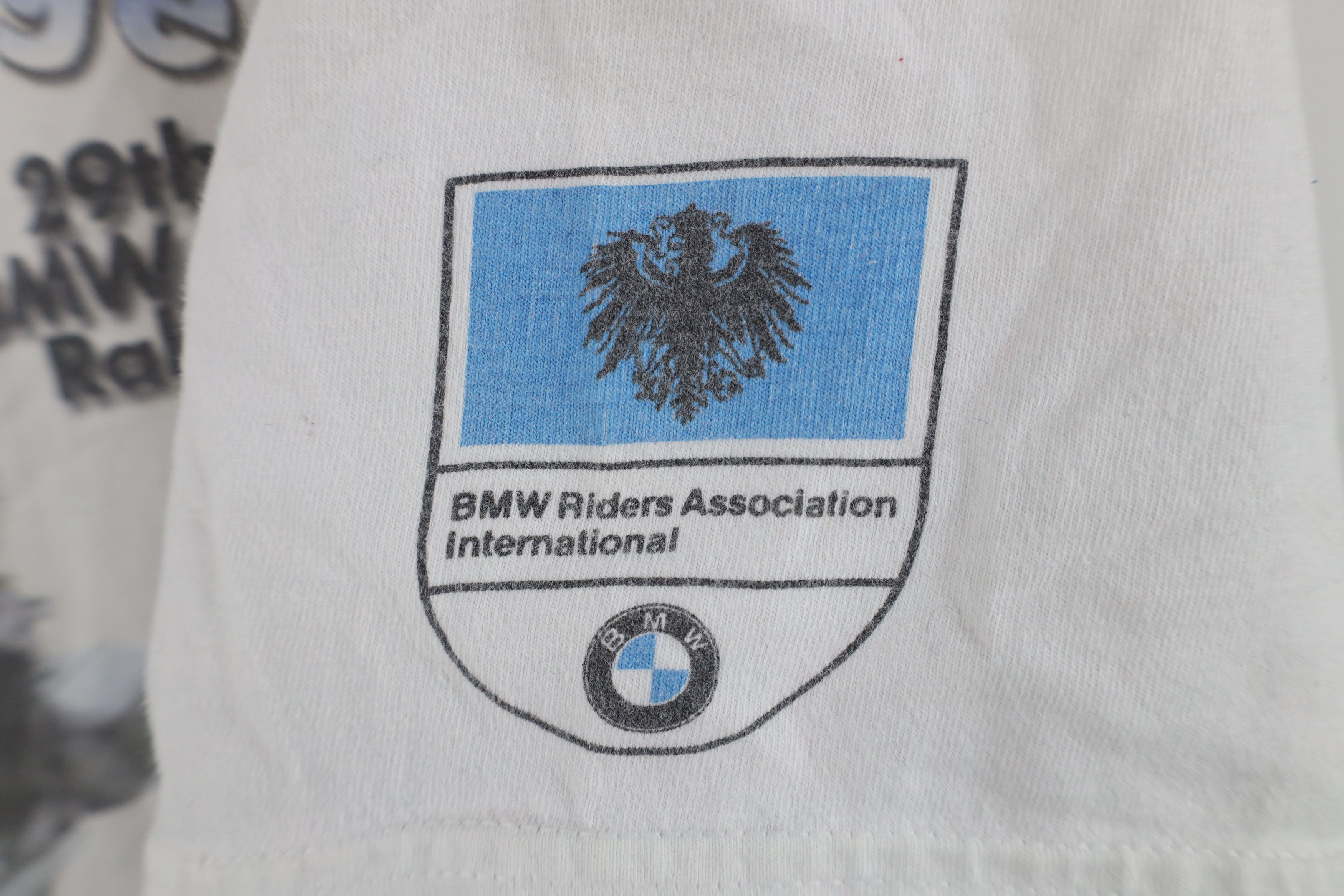 Vintage Vintage Y2K 2001 Spell BMW Motorcycle Rally T-Shirt White Size US XXL / EU 58 / 5 - 4 Thumbnail