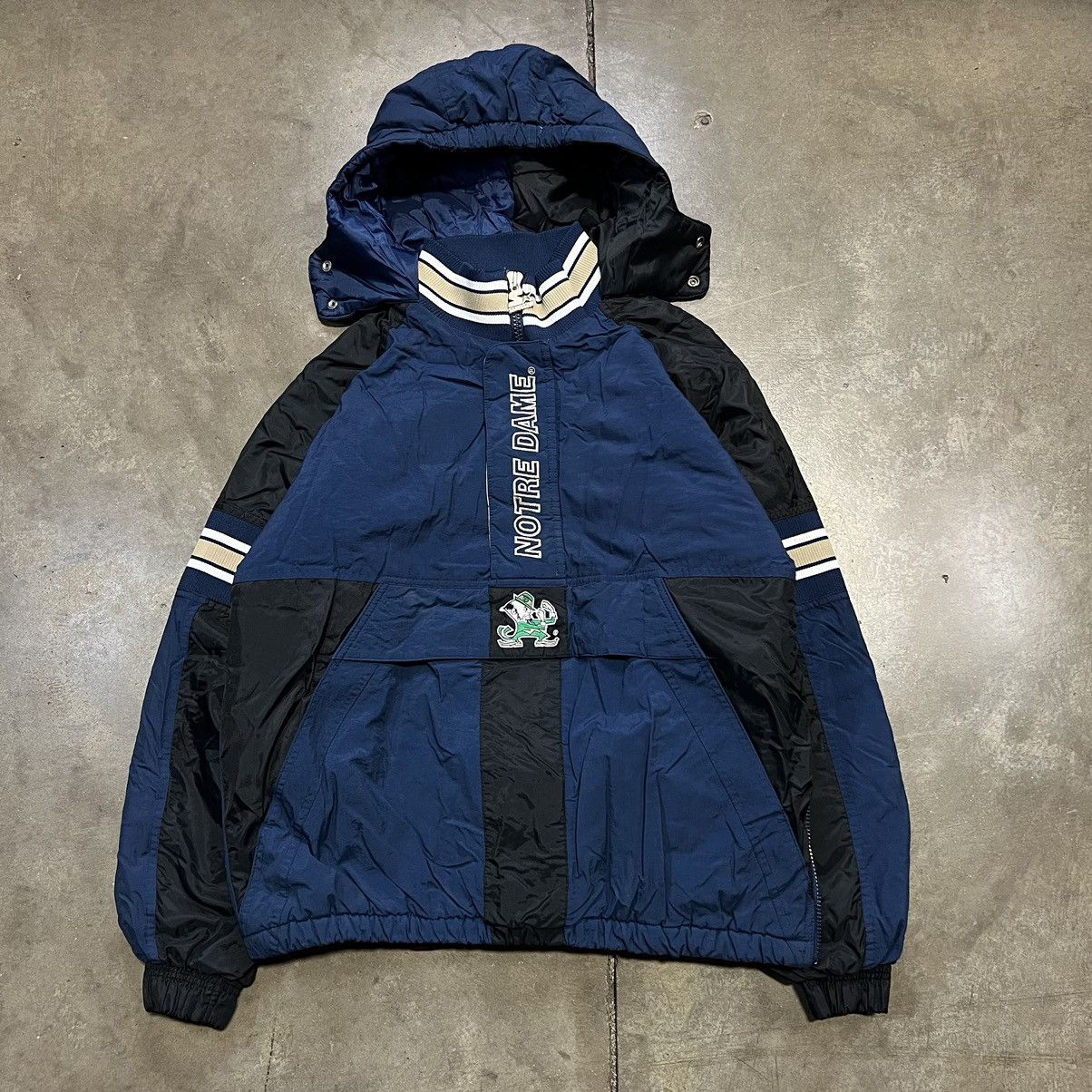 NCAA × Starter × Vintage Vintage 90s Notre Dame Irish Starter Puffer Jacket Big Logo Size US S / EU 44-46 / 1 - 1 Thumbnail