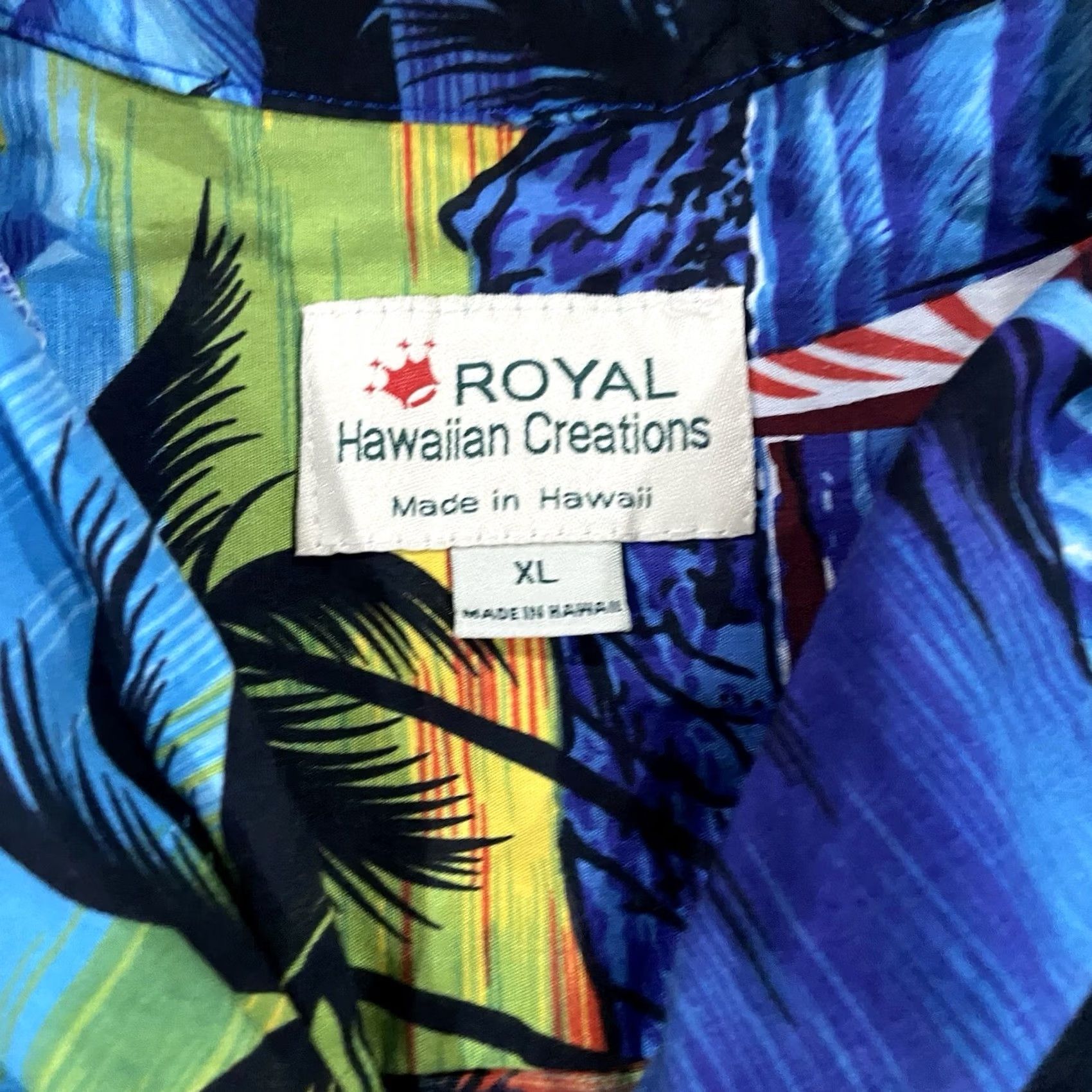Vintage VINTAGE ROYAL CREATIONS HAWAIIAN SHIRT Button-Up Short Sleeve XL Blue MenUS Size US XL / EU 56 / 4 - 4 Thumbnail