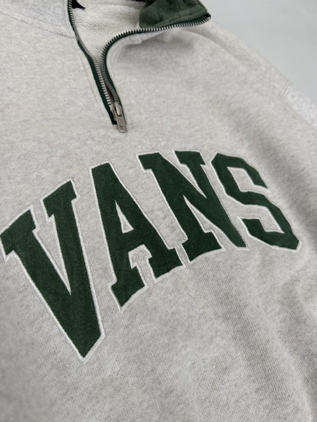 Vans 🔥 Vans Skateboard Streetwear Quarter Zip Sweatshirt Spellout Size US M / EU 48-50 / 2 - 5 Thumbnail