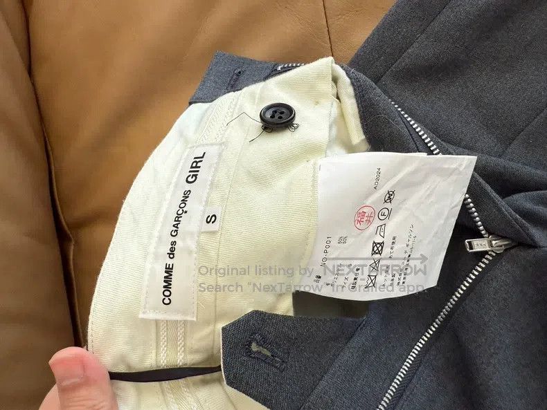 Comme des Garcons Comme Des Garcons size S Gray wool blend pinch-pleated sho Size 24" / US 00 / IT 34 - 3 Thumbnail