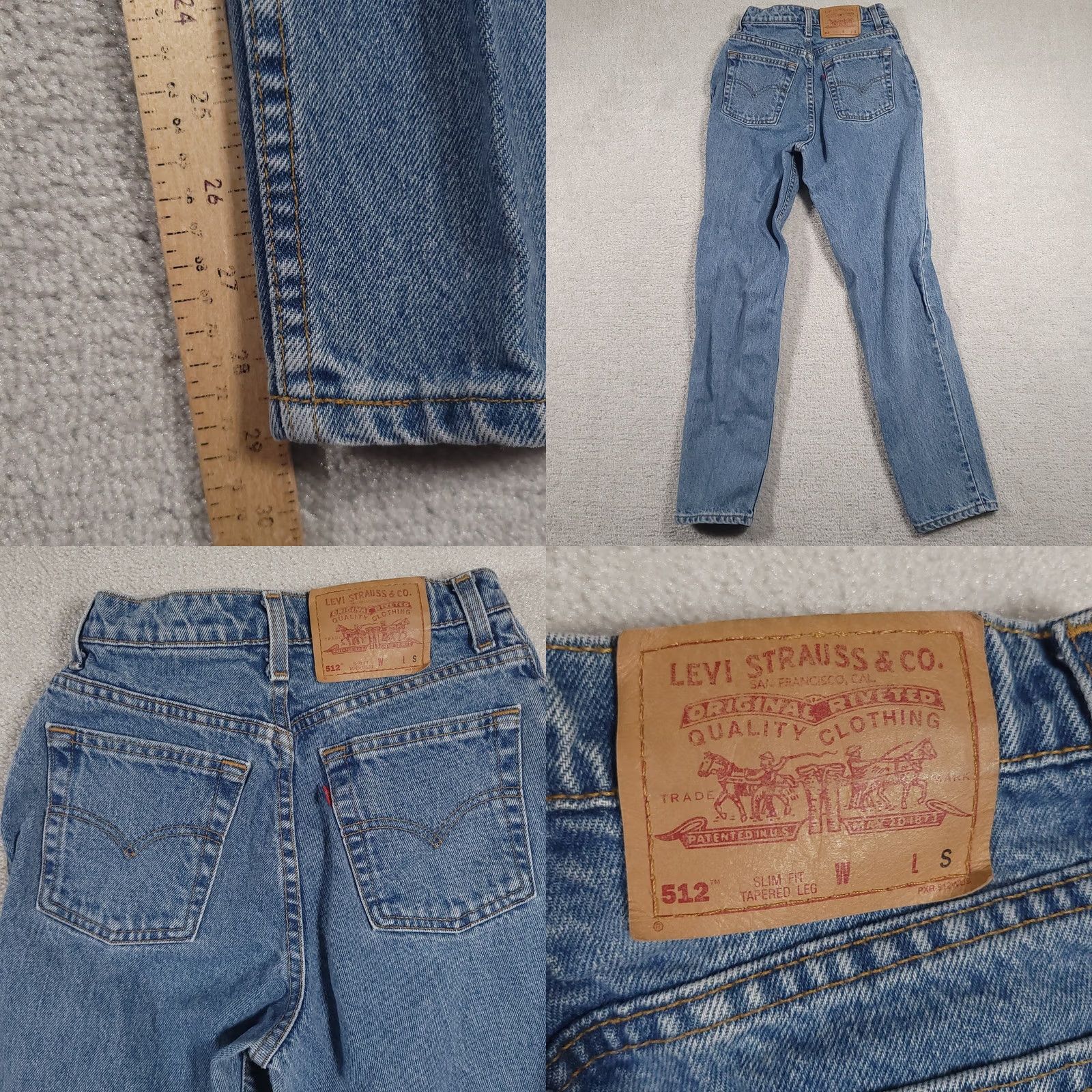 Levi's VINTAGE Levi's Jeans Womens 7 Slim Fit Tapered Leg High Rise Denim Blue 90s Mens? Women? (Please confirm) Size 28" / US 6 / IT 42 - 9 Thumbnail