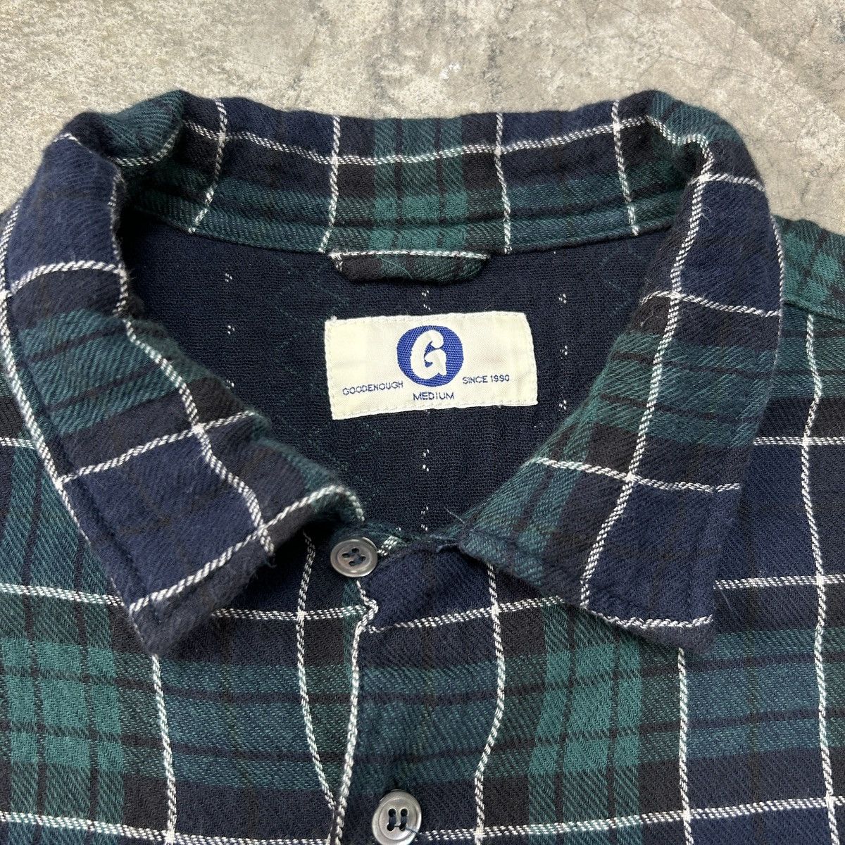 GOODENOUGH × Good Enough × Hiroshi Fujiwara 1990s Goodenough - Green Flannel Size US M / EU 48-50 / 2 - 7 Thumbnail