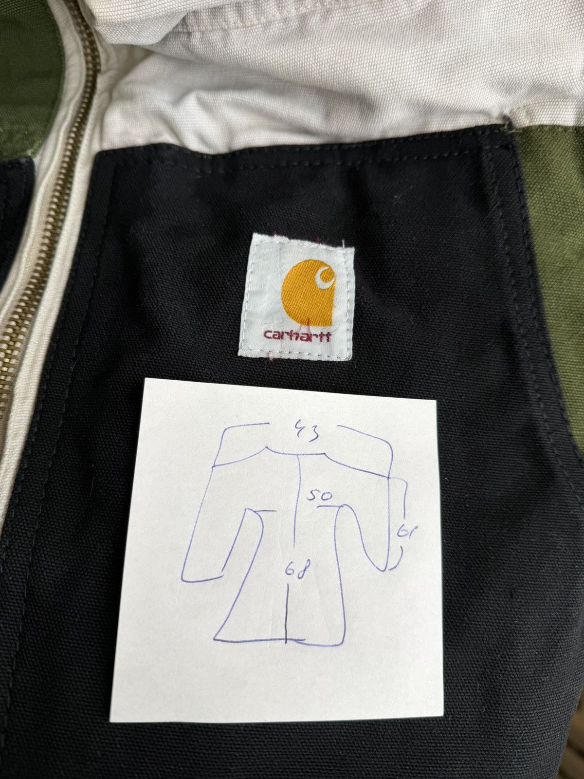 Carhartt Custom Carhartt Reworked Detroit Jacket Patchwork Distressed Size US S / EU 44-46 / 1 - 7 Thumbnail