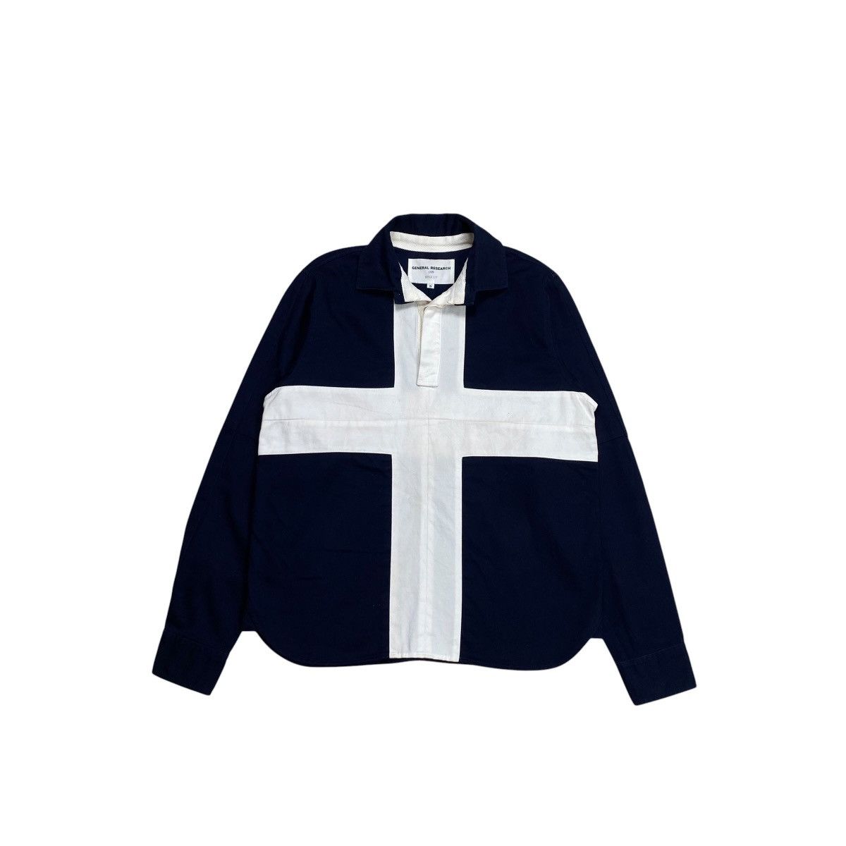 General Research General Research Cross Rugby Polo shirt Longsleeve 1999 Navy Size US S / EU 44-46 / 1 - 1 Thumbnail
