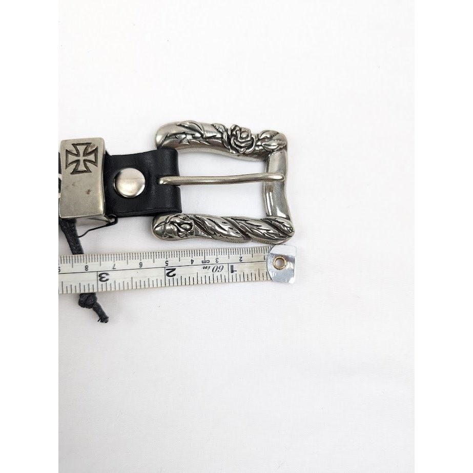 Enfants Riches Deprimes o1rshd1 Q:2 / Size: 110 / Goodbye Franky Belt in Black/Silve Size 44 - 15 Thumbnail