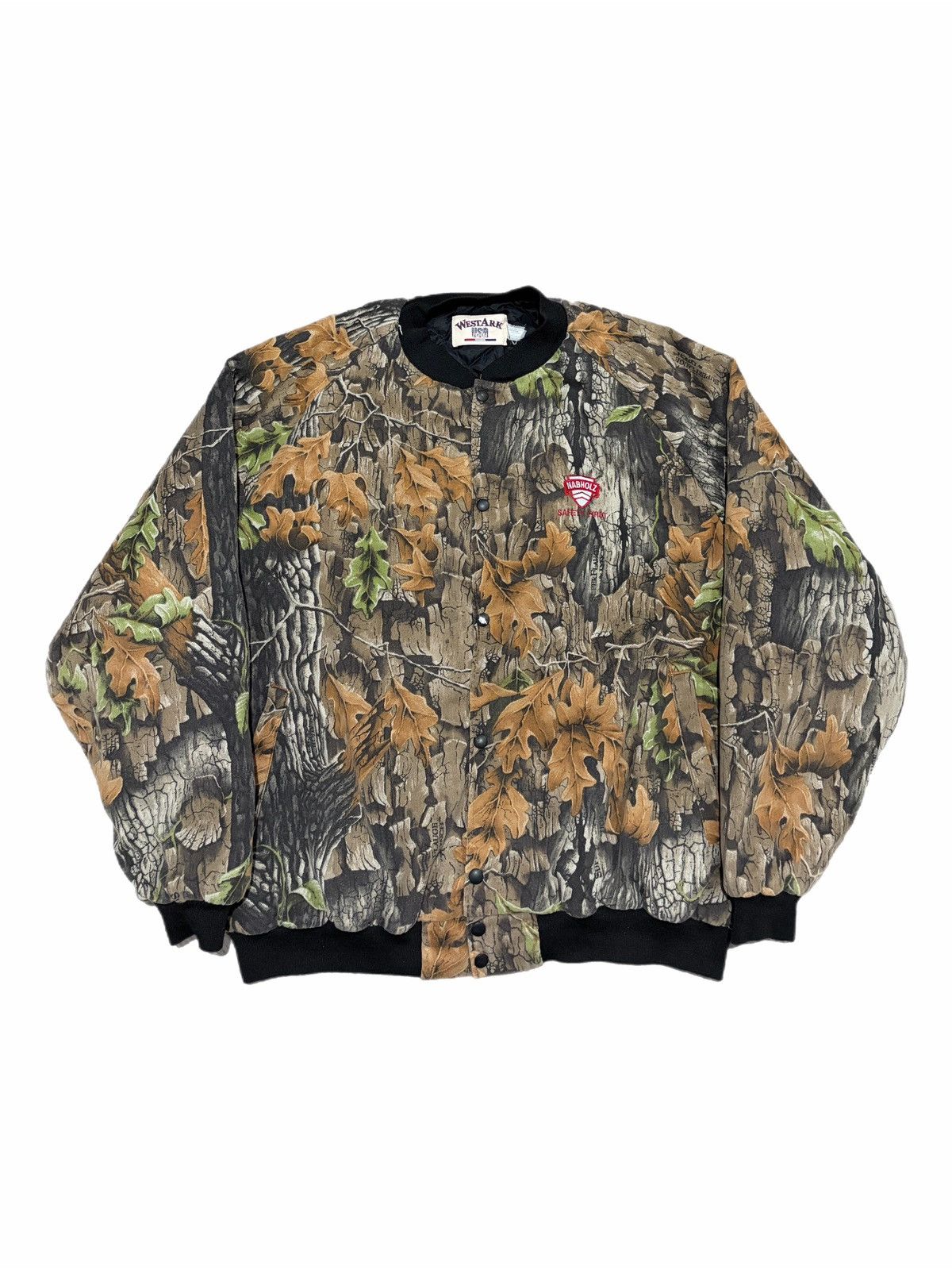 Vintage Vintage Westark USA Nabholz Safe Camo Quilted Bomber Jacket Size US XL / EU 56 / 4 - 1 Thumbnail