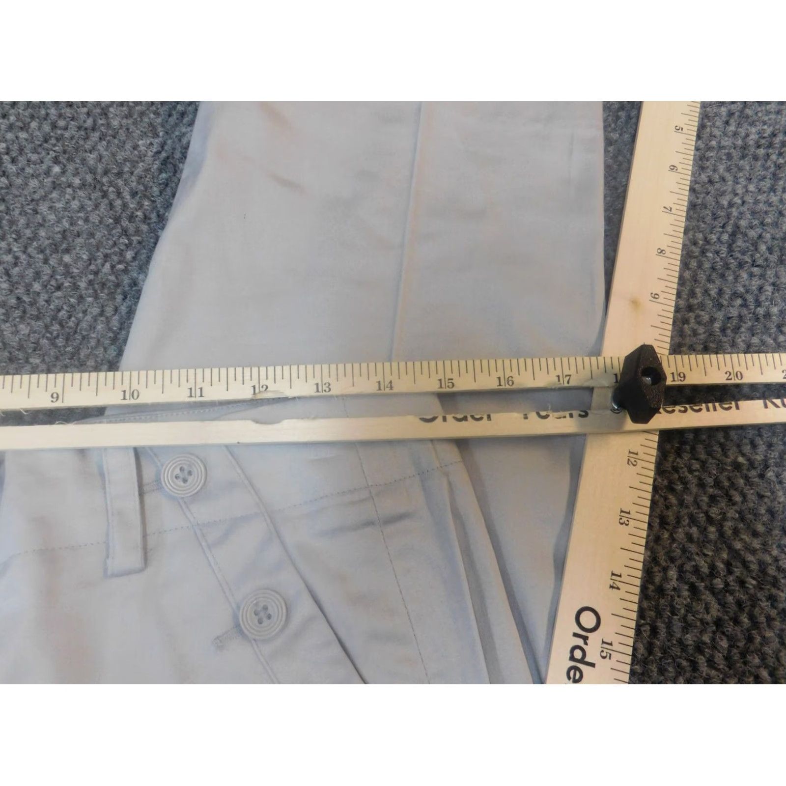 Sandro Sandro Pants 6 Gray Womens Chino Sportswear Straight Leg Inseam 23in Regular Rise Mid Knit Cotton Spandex Casual Size 6 Womens Size 28" / US 6 / IT 42 - 4 Thumbnail