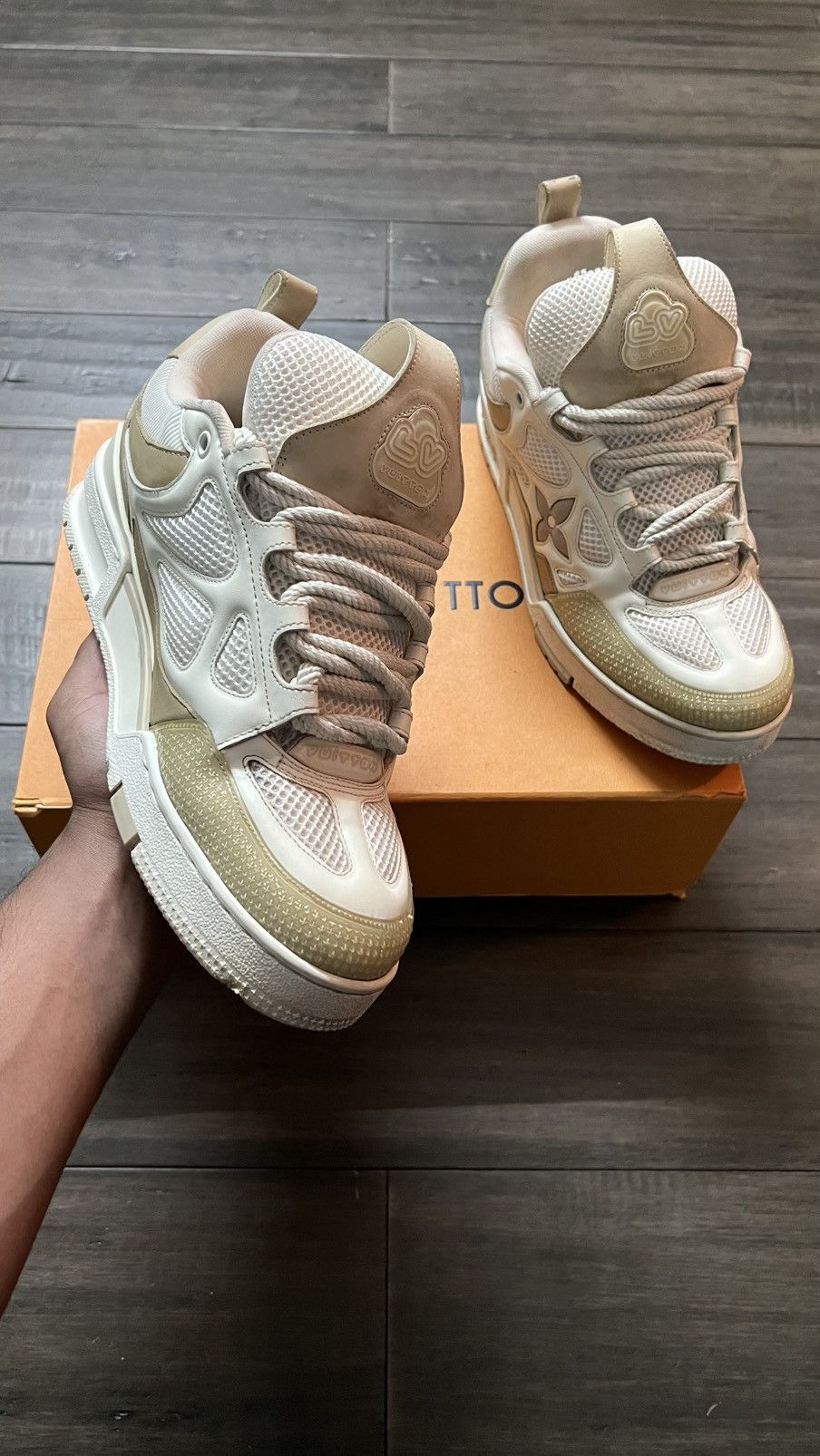 Louis Vuitton Louis Vuitton Beige Skates Size US 9 / EU 42 - 7 Thumbnail