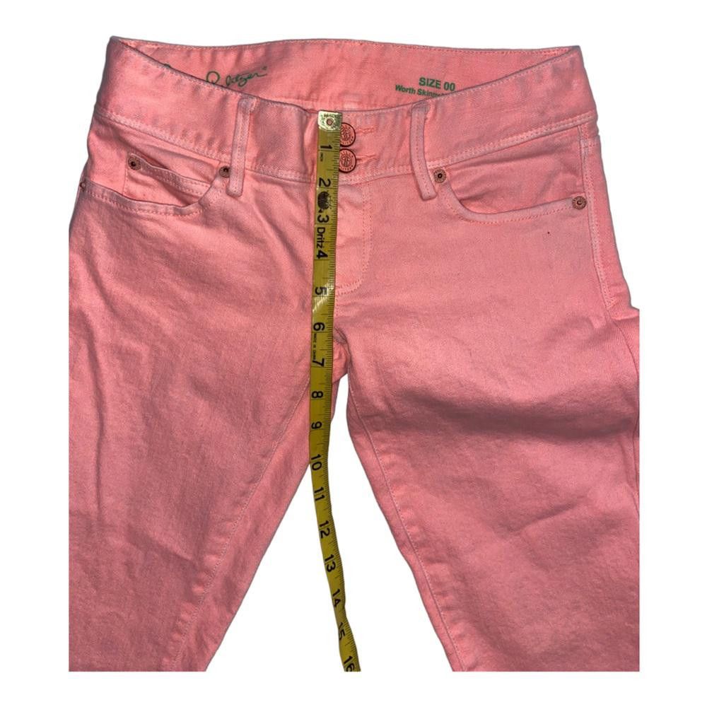 Designer Lilly Pulitzer l Worth Skinny Mini Zip Jeans Size 00 Size 24" / US 00 / IT 34 - 7 Thumbnail