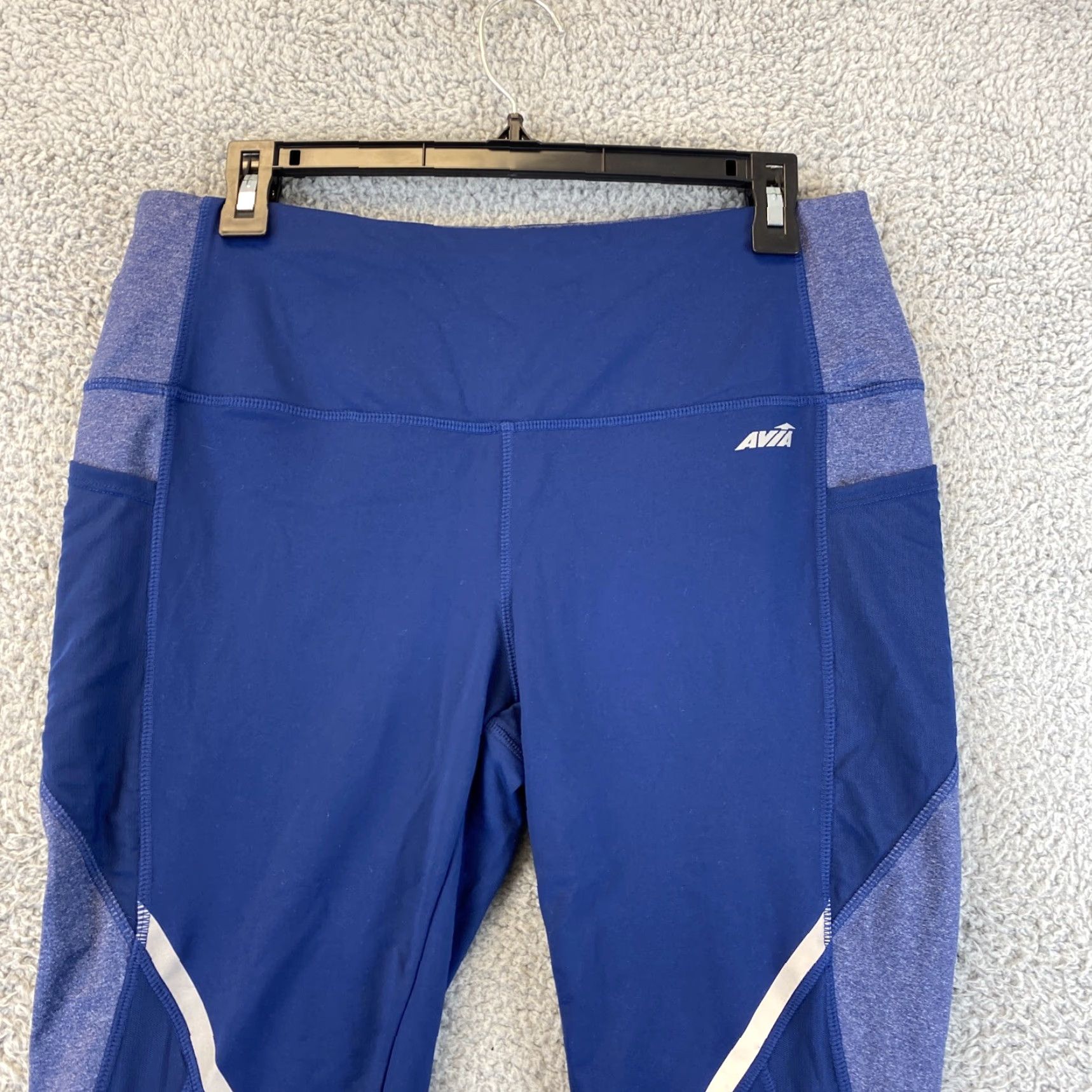 Avia Avia Valiant Legging Womens Workout Active Wear Gym Running Pants L Blue 45-27 Size 36" / US 14 / IT 50 - 2 Thumbnail