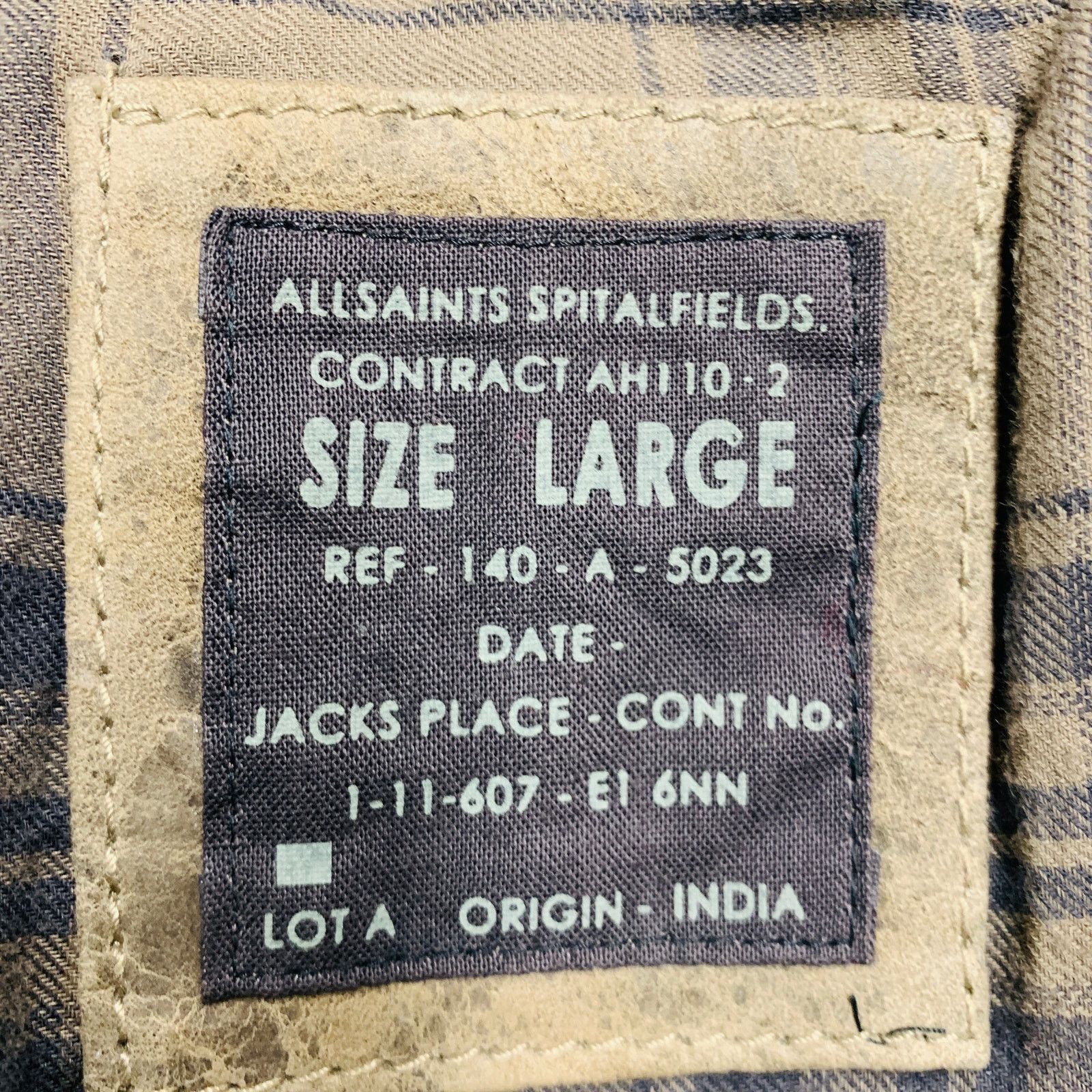 Allsaints ALLSAINTS Size L Grey Suede Zip Snaps Jacket Size US L / EU 52-54 / 3 - 6 Thumbnail