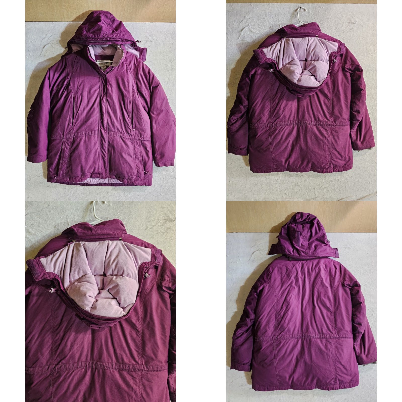 Vintage VINTAGE LL Bean Womens Goose Down Parka Winter Coat Hooded Jacket Size Large Purple Size L / US 10 / IT 46 - 8 Thumbnail