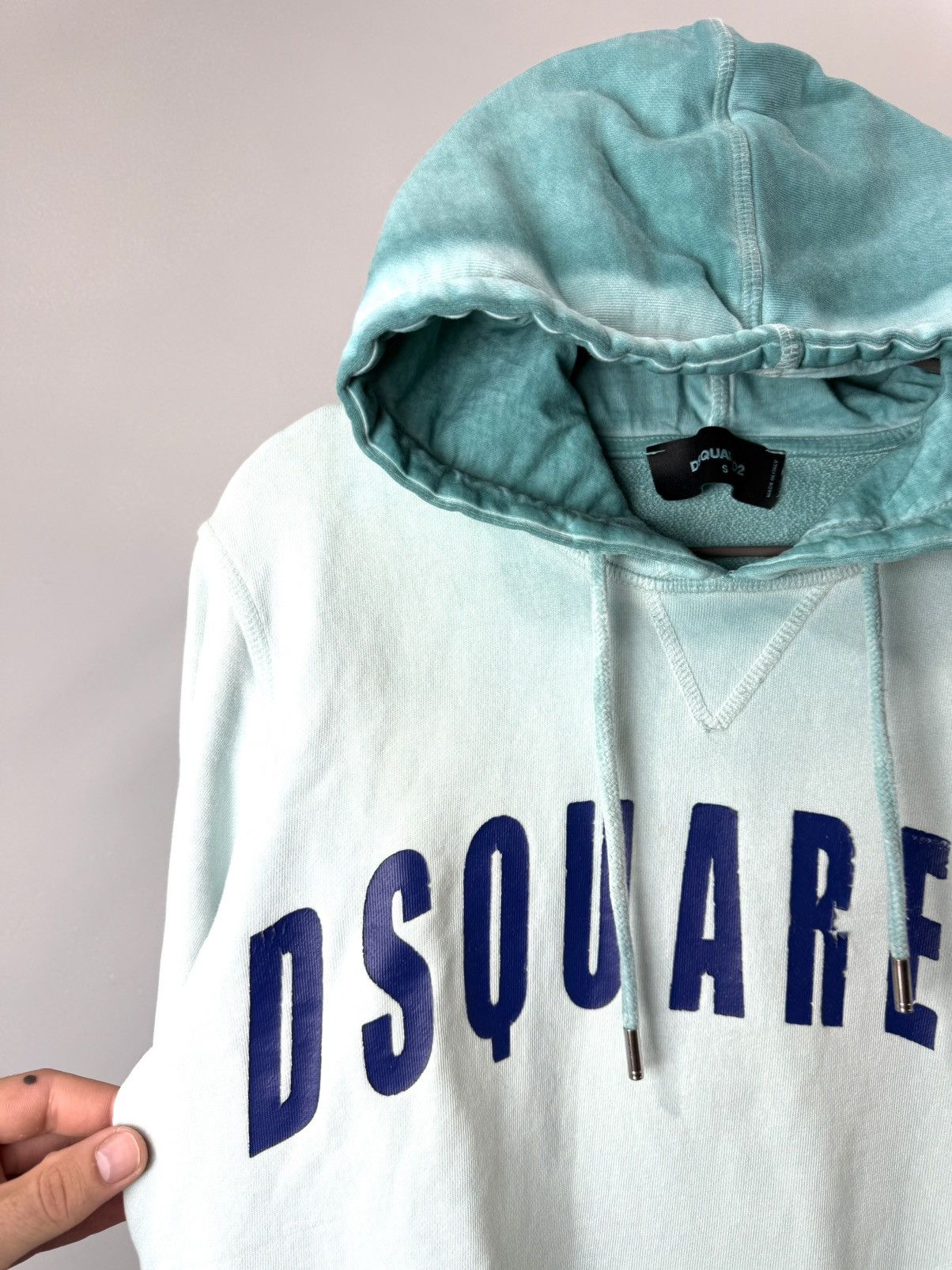 Dsquared2 💥Rare! Dsquared2 Gradient Hoodie Luxury Made In Italy Size US S / EU 44-46 / 1 - 2 Thumbnail