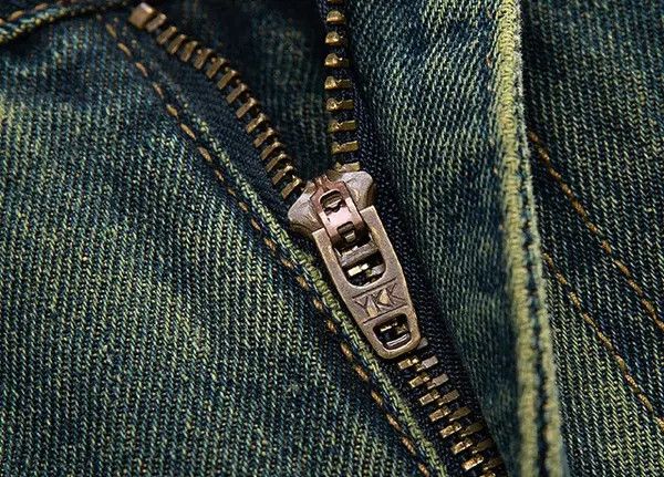 Japanese Brand Classic retro casual versatile olive green jeans Size US 32 / EU 48 - 5 Thumbnail