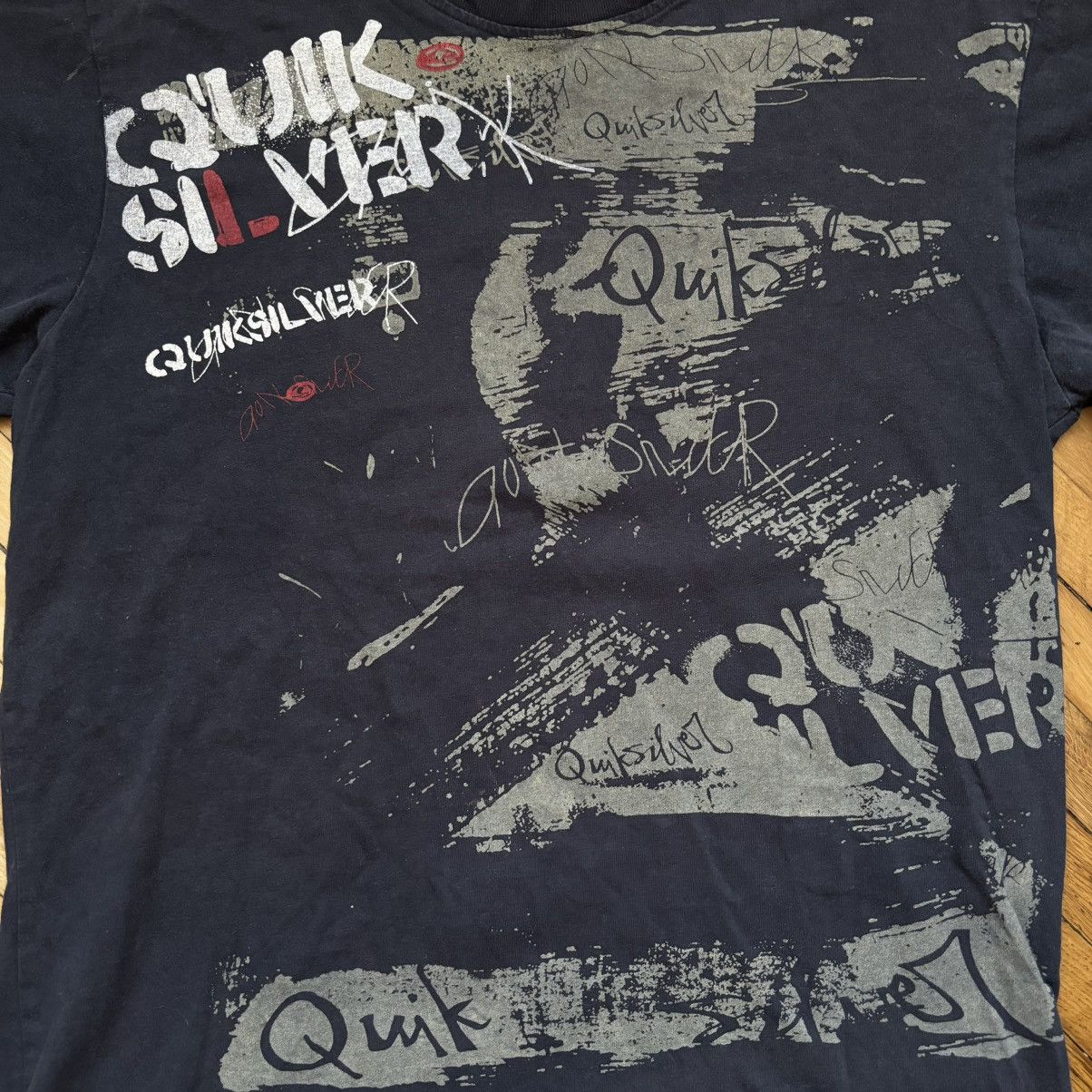 Quiksilver Vintage Y2K Quicksilver Punk T-Shirt Sk8 Size US S / EU 44-46 / 1 - 3 Thumbnail