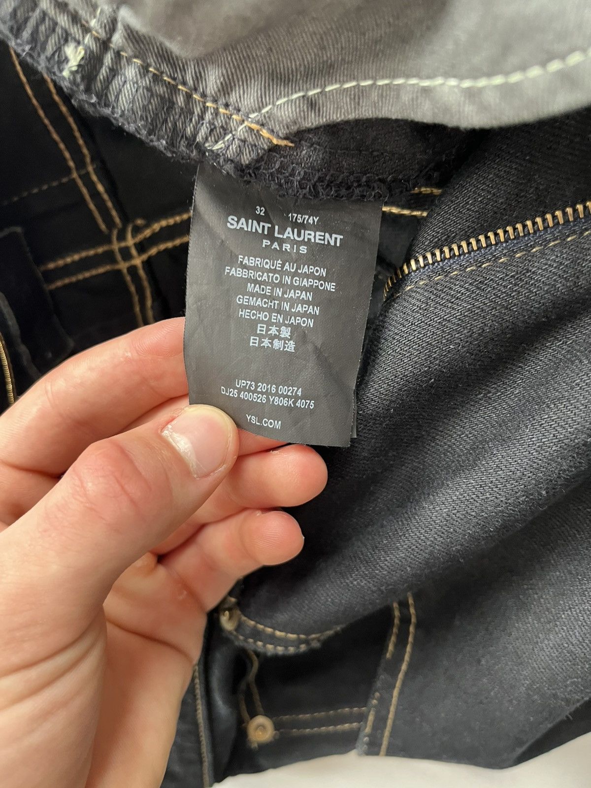 Saint Laurent Paris Saint Laurent Paris Destroyed Hedi Jeans Size US 32 / EU 48 - 6 Thumbnail