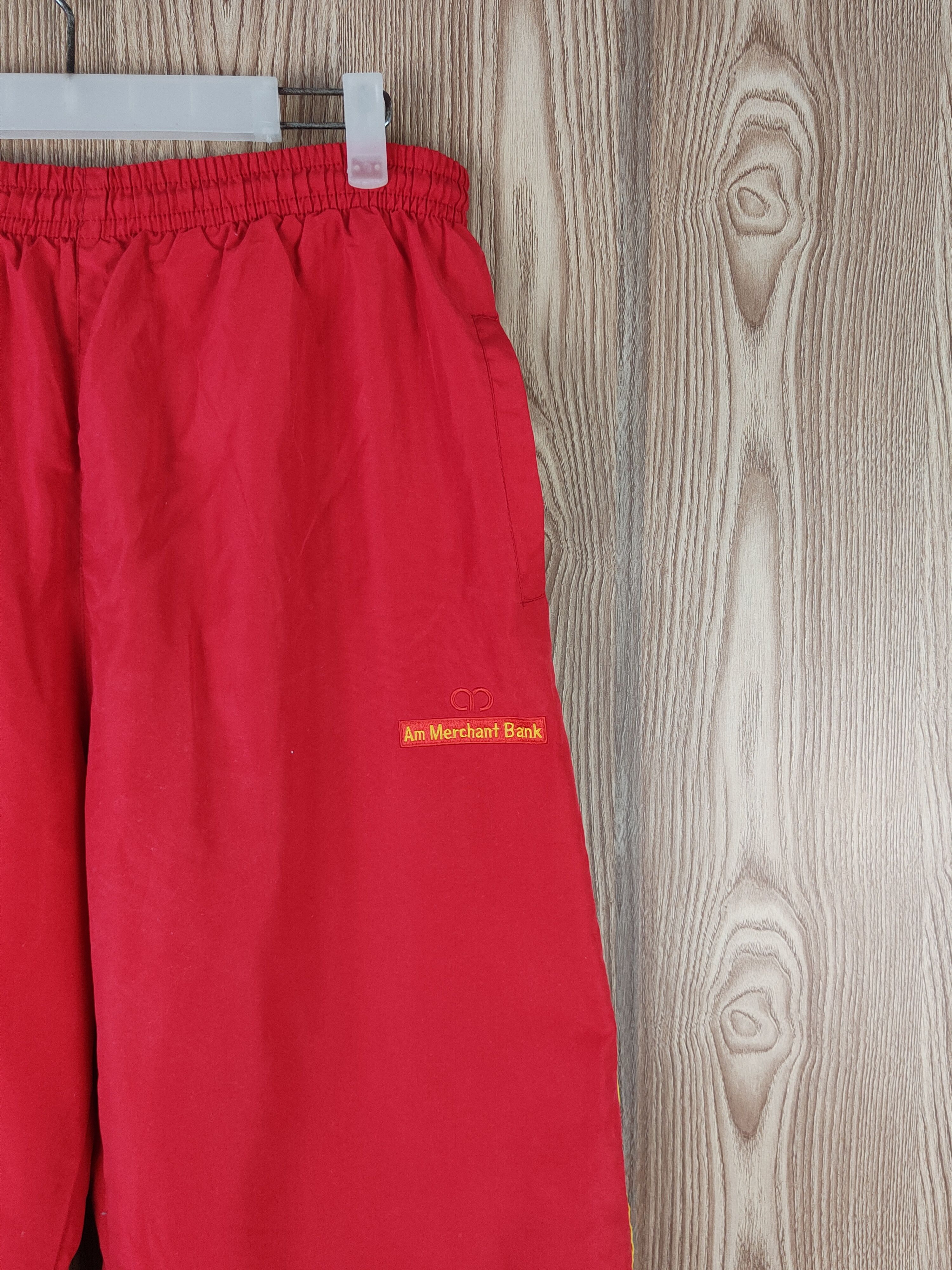 Japanese Brand Head Red Am Merchant Bank Multipocket Sweatpants #S2748 Size US 31 - 7 Thumbnail