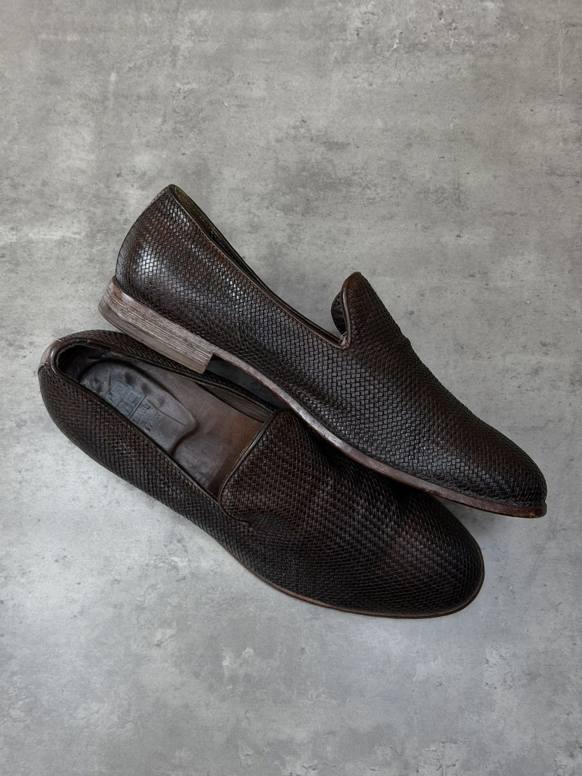 MoMA MOMA Woven Leather Loafers Brown EU 43 Size US 10 / EU 43 - 11 Thumbnail