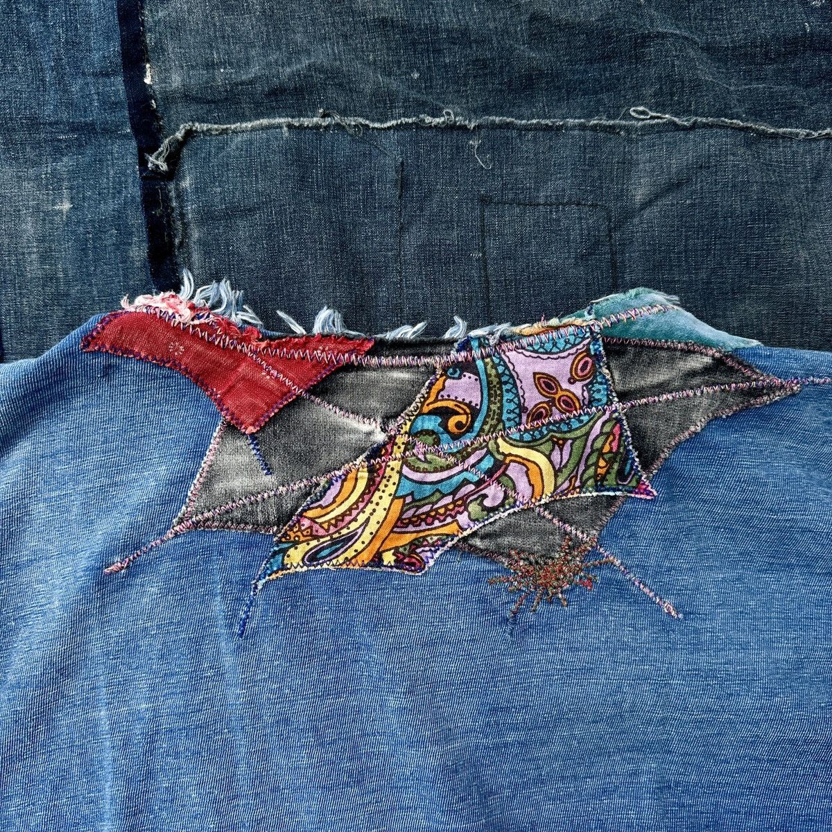 Kapital 2015 Psychadelic Hippie boro patchwork indigo sunfade tee Size US L / EU 52-54 / 3 - 6 Thumbnail