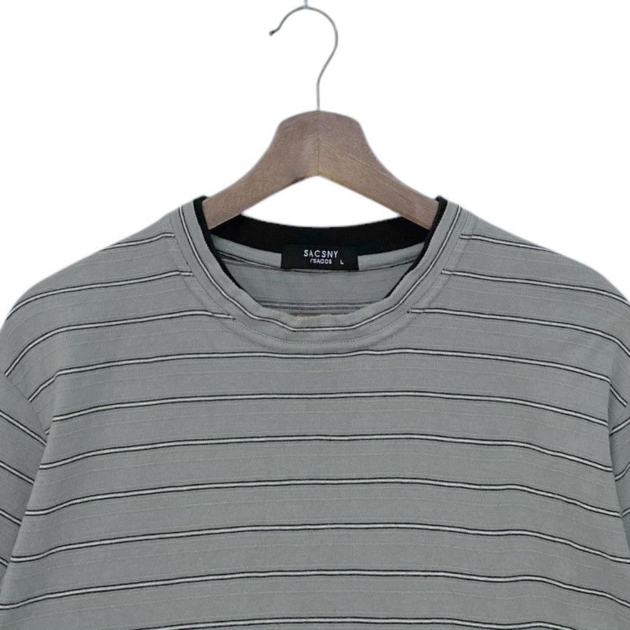 Japanese Brand × Vintage × Yohji Yamamoto Vintage Japanese Brand Y’Saccs Stripe T-shirt 2000s Size US L / EU 52-54 / 3 - 7 Thumbnail