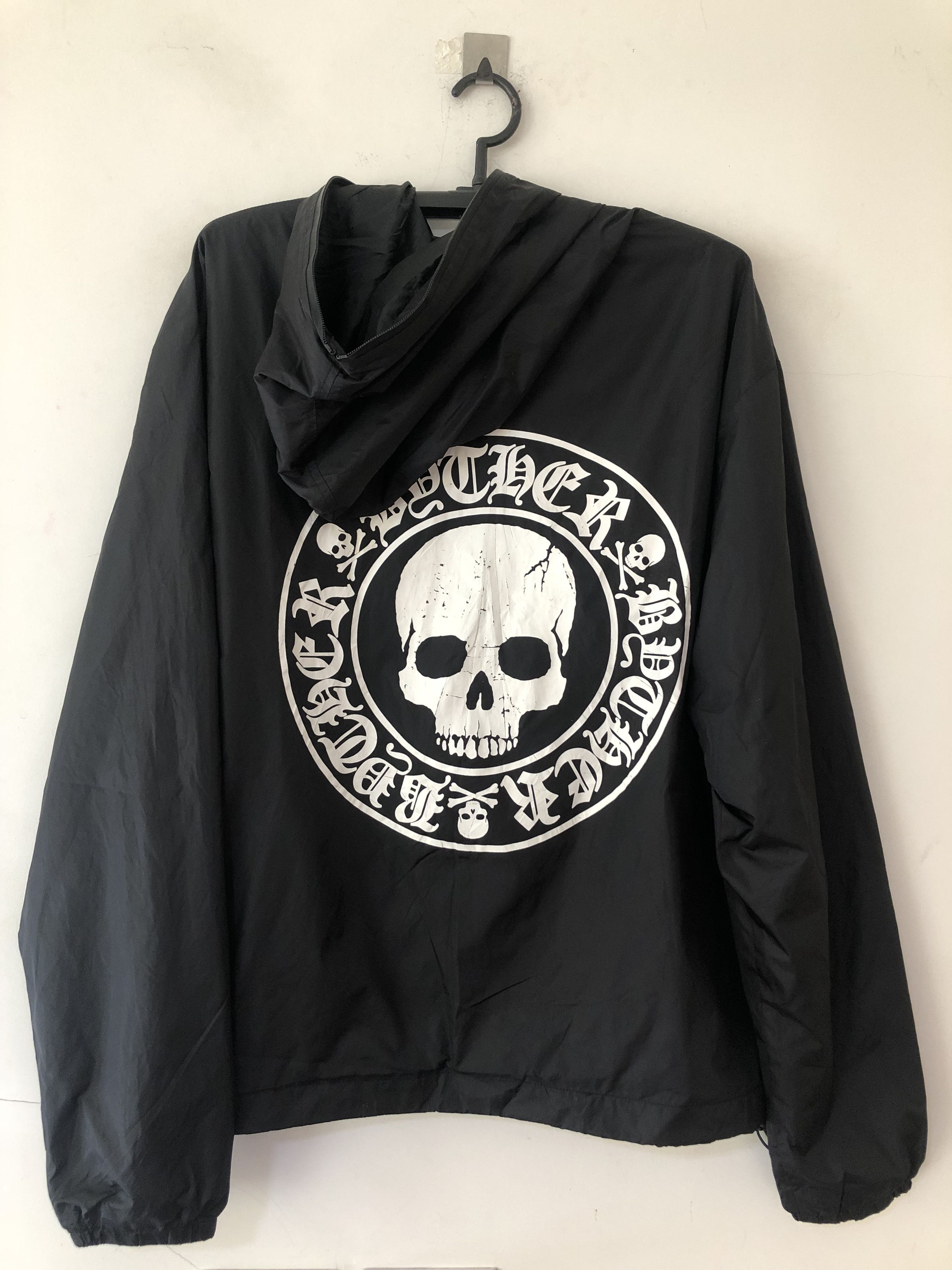 ByTheR BYTHER Skull Logo Printed Mens Jacket Windshield Hoodie Size US L / EU 52-54 / 3 - 1 Thumbnail