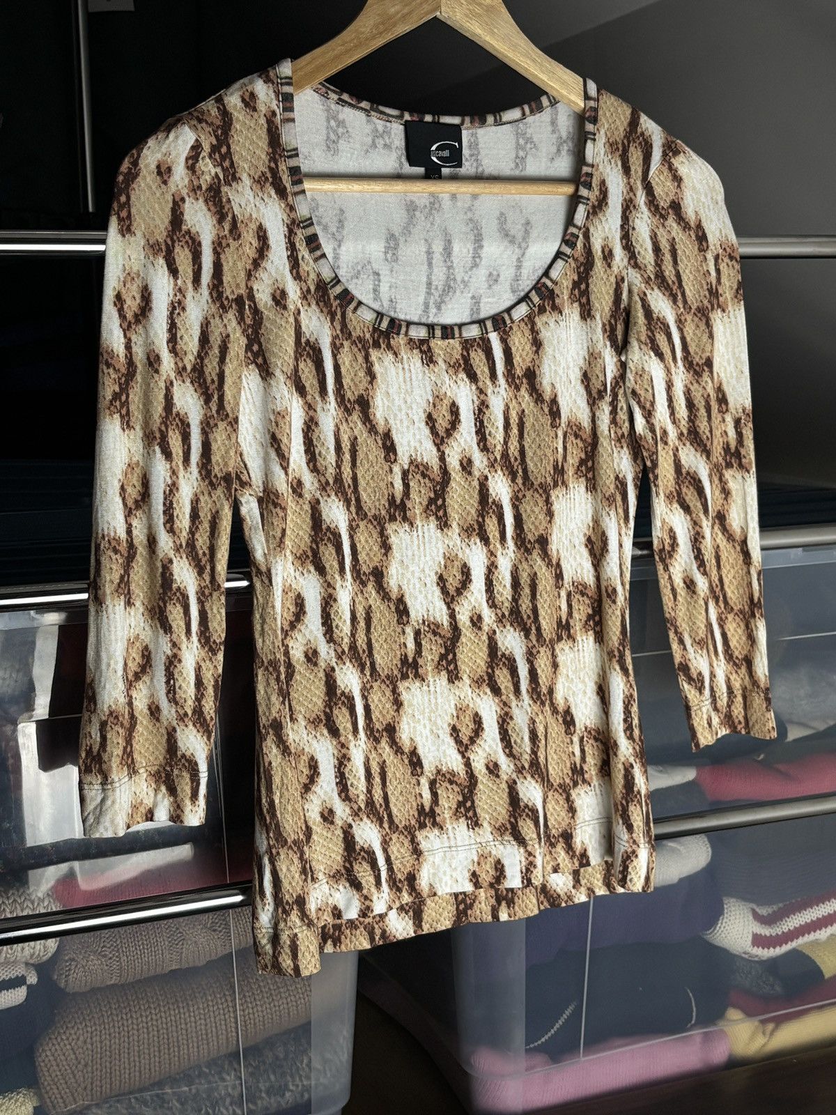Just Cavalli Just Cavalli Vintage Snake Print Set Top Skirt Python Dress Size XS / US 0-2 / IT 36-38 - 4 Thumbnail