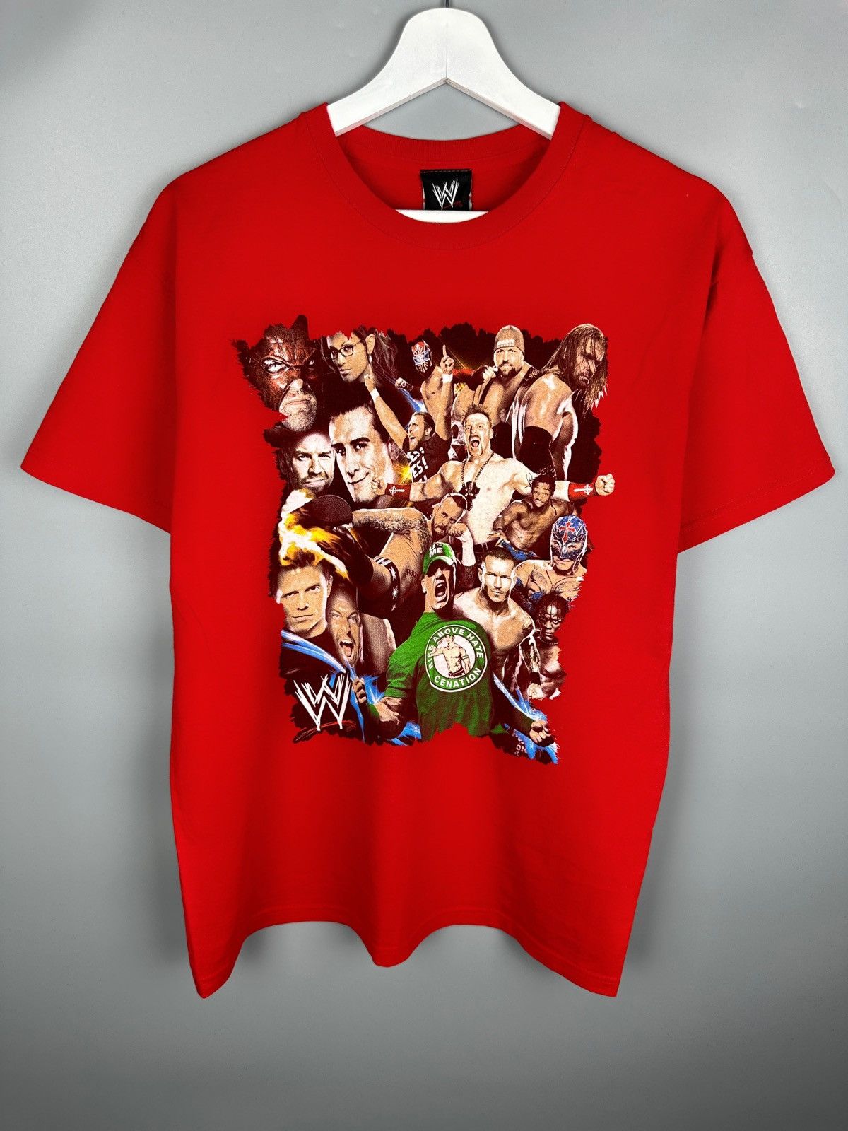 Vintage WWE Raw vs Smackdown Wrestling T Shirt Graphic Tee Size US M / EU 48-50 / 2 - 1 Thumbnail