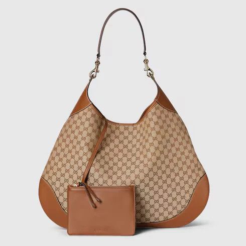 Gucci o1la5ras0526 Size: OS / B Maxi Shoulder Bag in Beige/Brown Size ONE SIZE - 6 Thumbnail