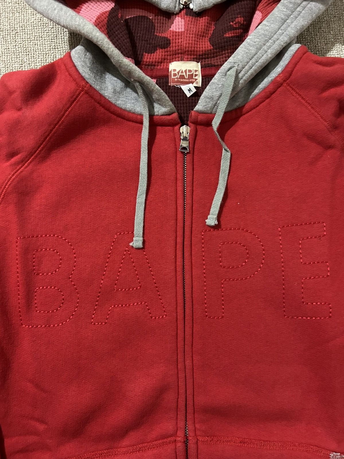 Bape Color Camo Thermal Zip Hoodie Size US M / EU 48-50 / 2 - 5 Thumbnail