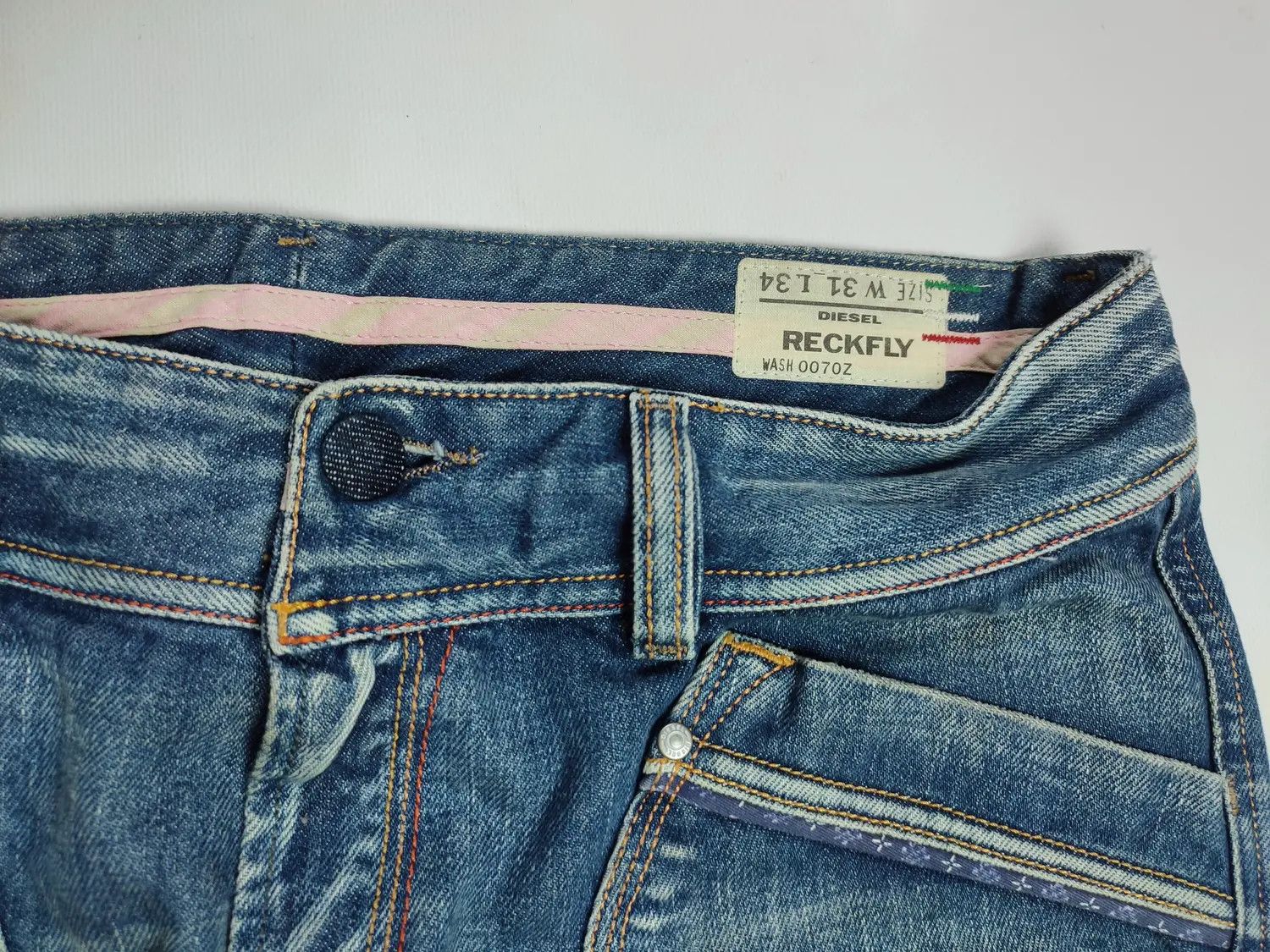 Diesel × Vintage Diesel Reckfly Denim jeans Size 31" - 4 Thumbnail