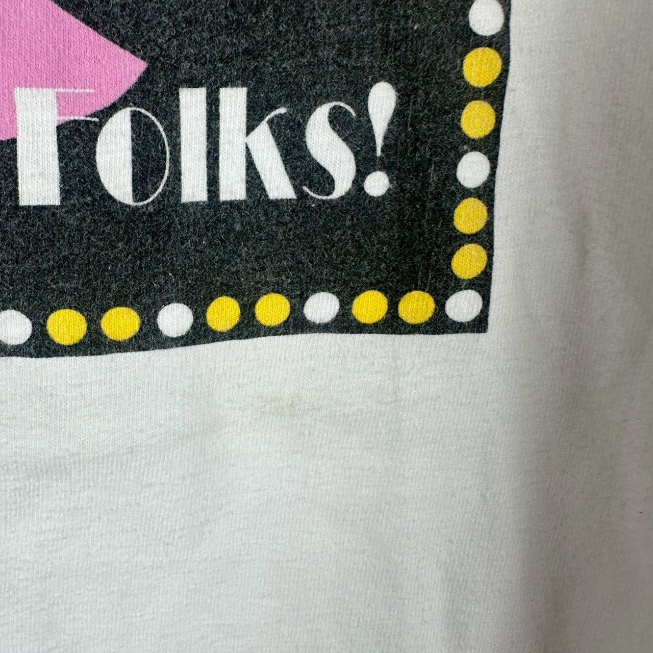 Hanes × Vintage Vintage 1992 Dance Center It's Showtime Folks! Promo T-shirt Size US L / EU 52-54 / 3 - 4 Thumbnail