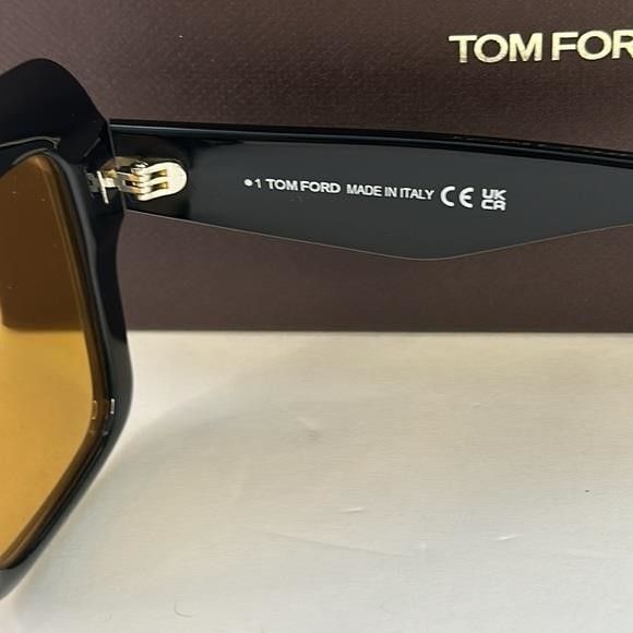 Tom Ford 💯- New Authentic Tom Ford Esme FT1157 01E Black Yellow Size ONE SIZE - 5 Thumbnail