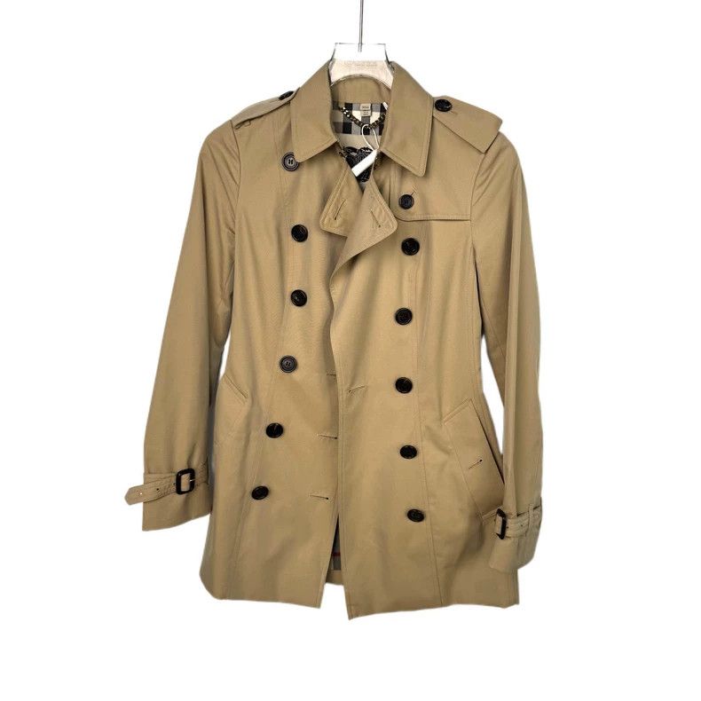 Burberry Burberry Beige Double-Breasted Trench Coat Size US S / EU 44-46 / 1 - 1 Thumbnail