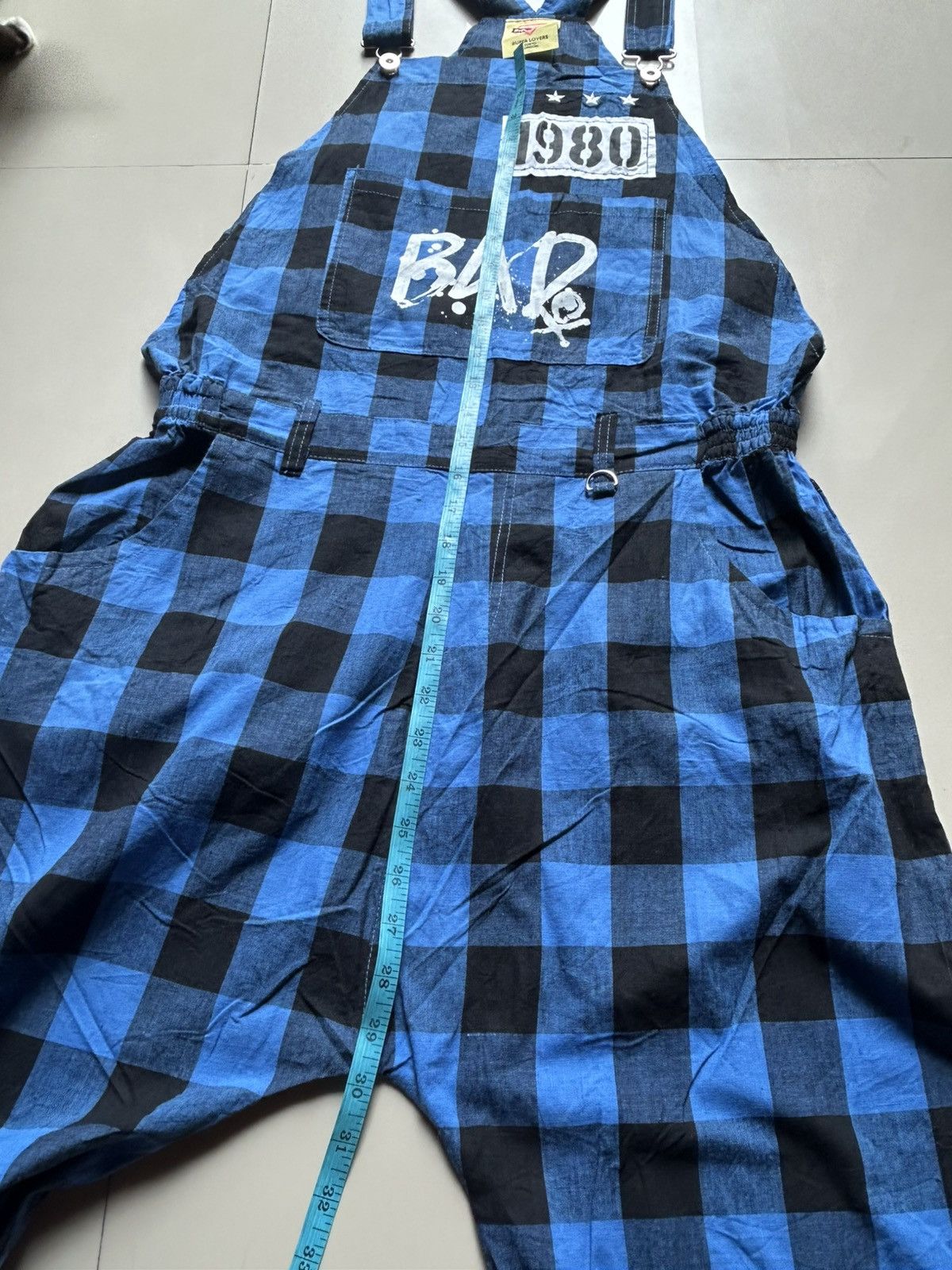 Hysteric Glamour Super Lovers Tokyo Blue Checkered Coverall Size US 32 / EU 48 - 22 Thumbnail