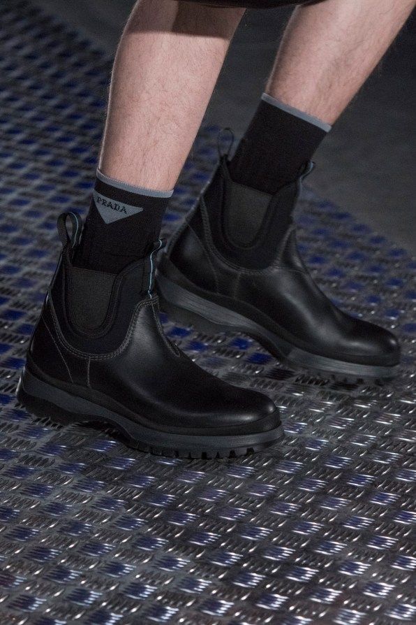 image of Prada Fw2018 Runway Brixxen Boots in Black, Men's (Size 8.5)