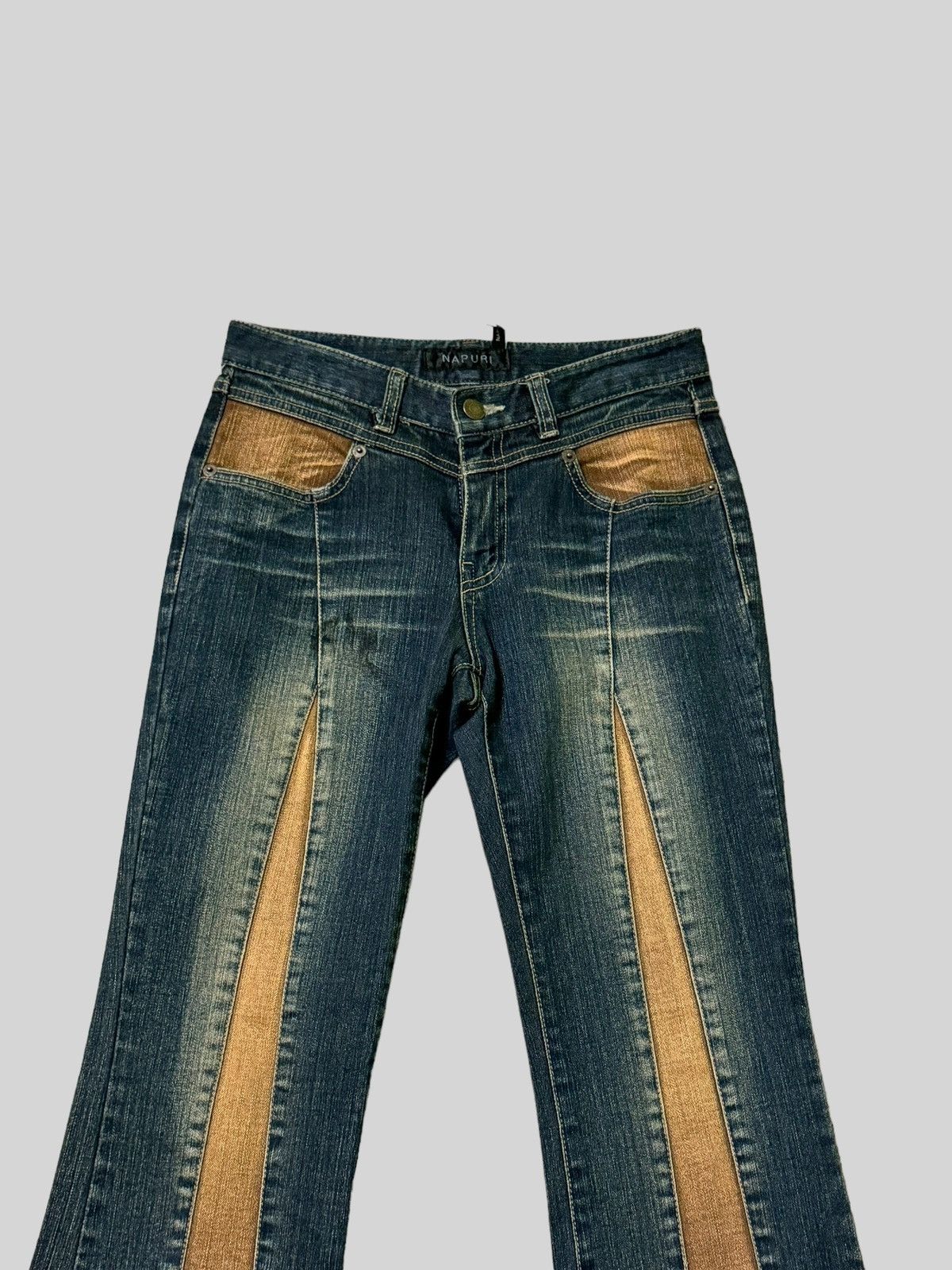 Hysteric Glamour Flared Napuri Reconstructed Reworked jeans Size 25" / US 0 / IT 36 - 3 Thumbnail