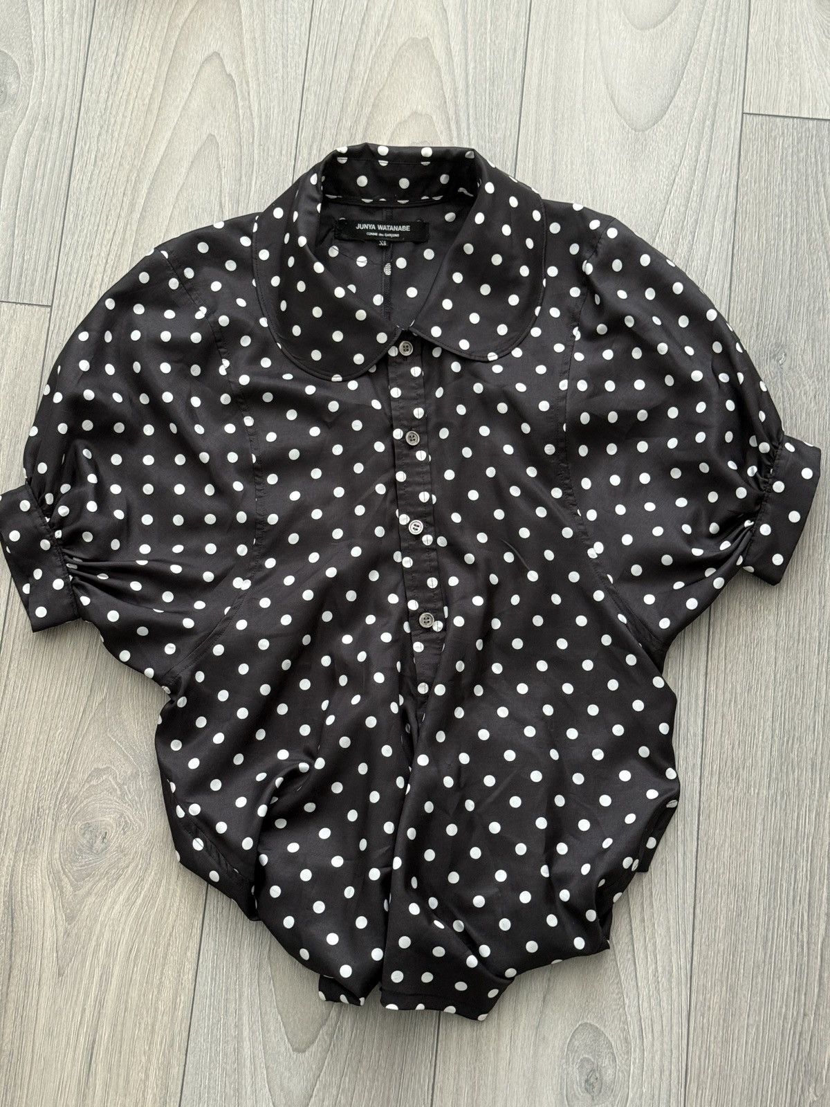 Junya Watanabe Polka Dot Short Sleeve Shirt