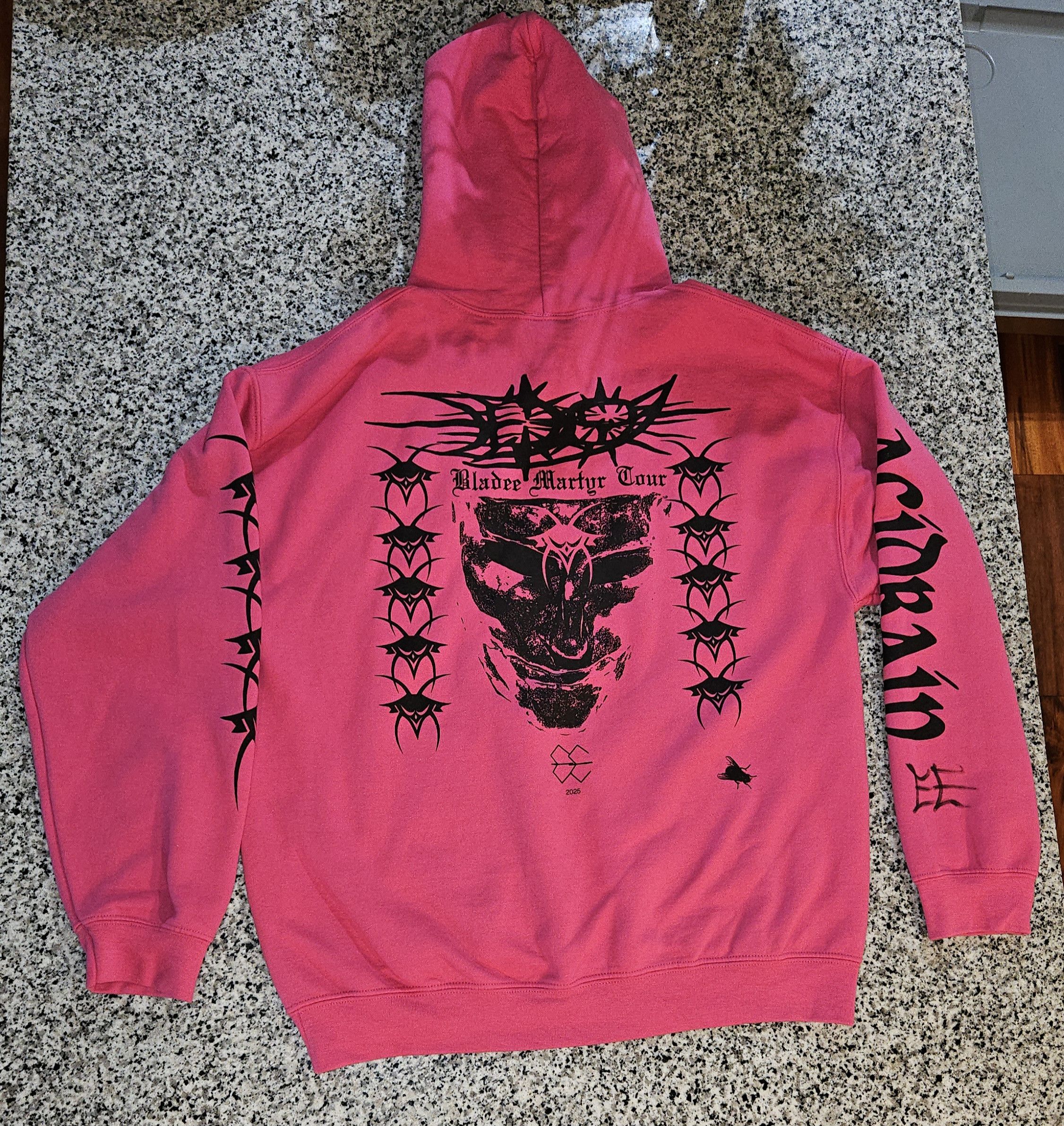 Drain Gang SIGNED Bladee Martyr Tour Acid Rain Hoodie Size Large RARE Size US L / EU 52-54 / 3 - 3 Thumbnail