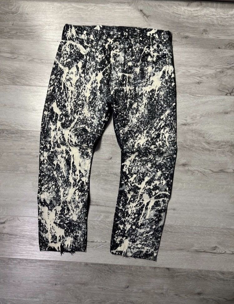 Levis 501 black baggy custom jeans denim size 34/30