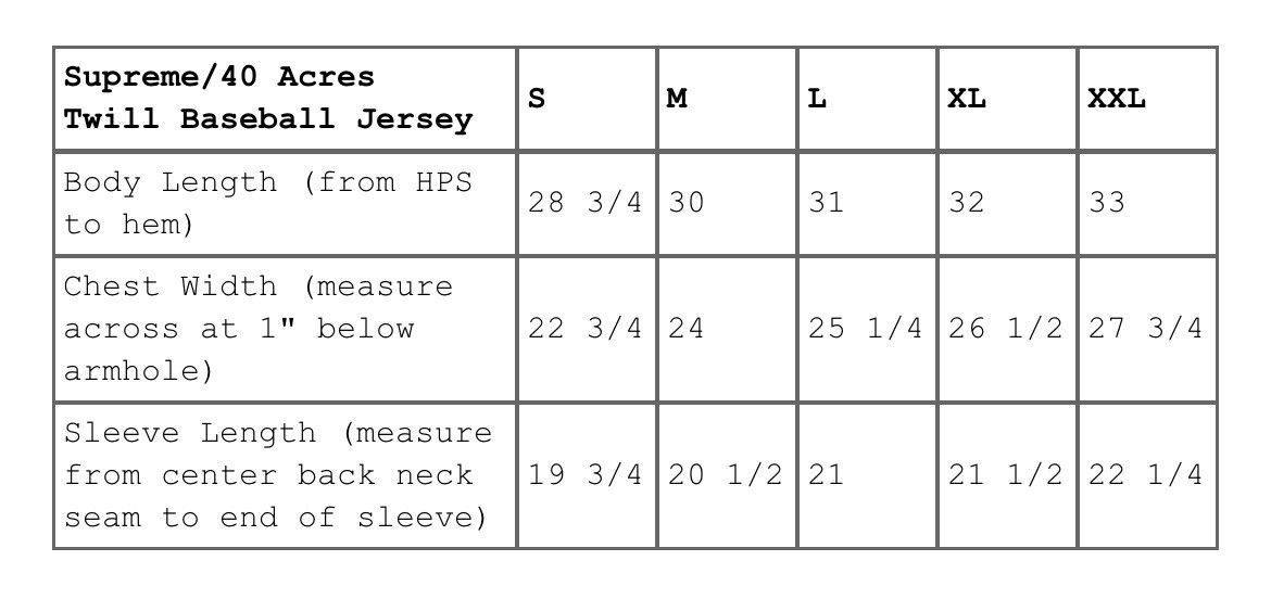 Supreme Size Large Supreme /40 Acres Twill Baseball Jersey Natural Size US L / EU 52-54 / 3 - 8 Thumbnail